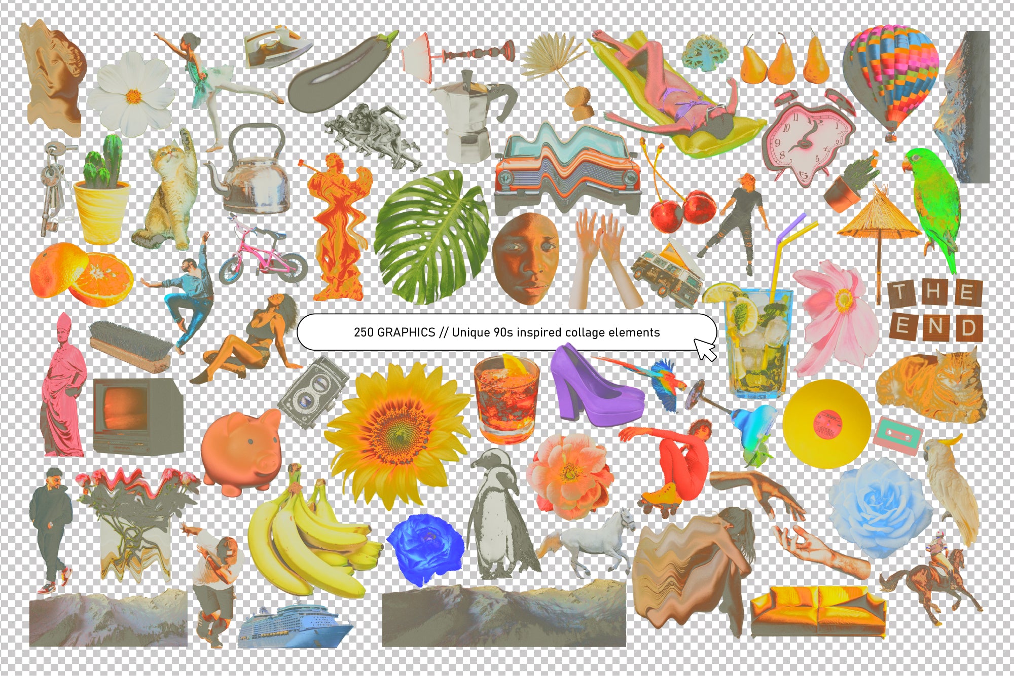 90s Collage Low Ink Kit