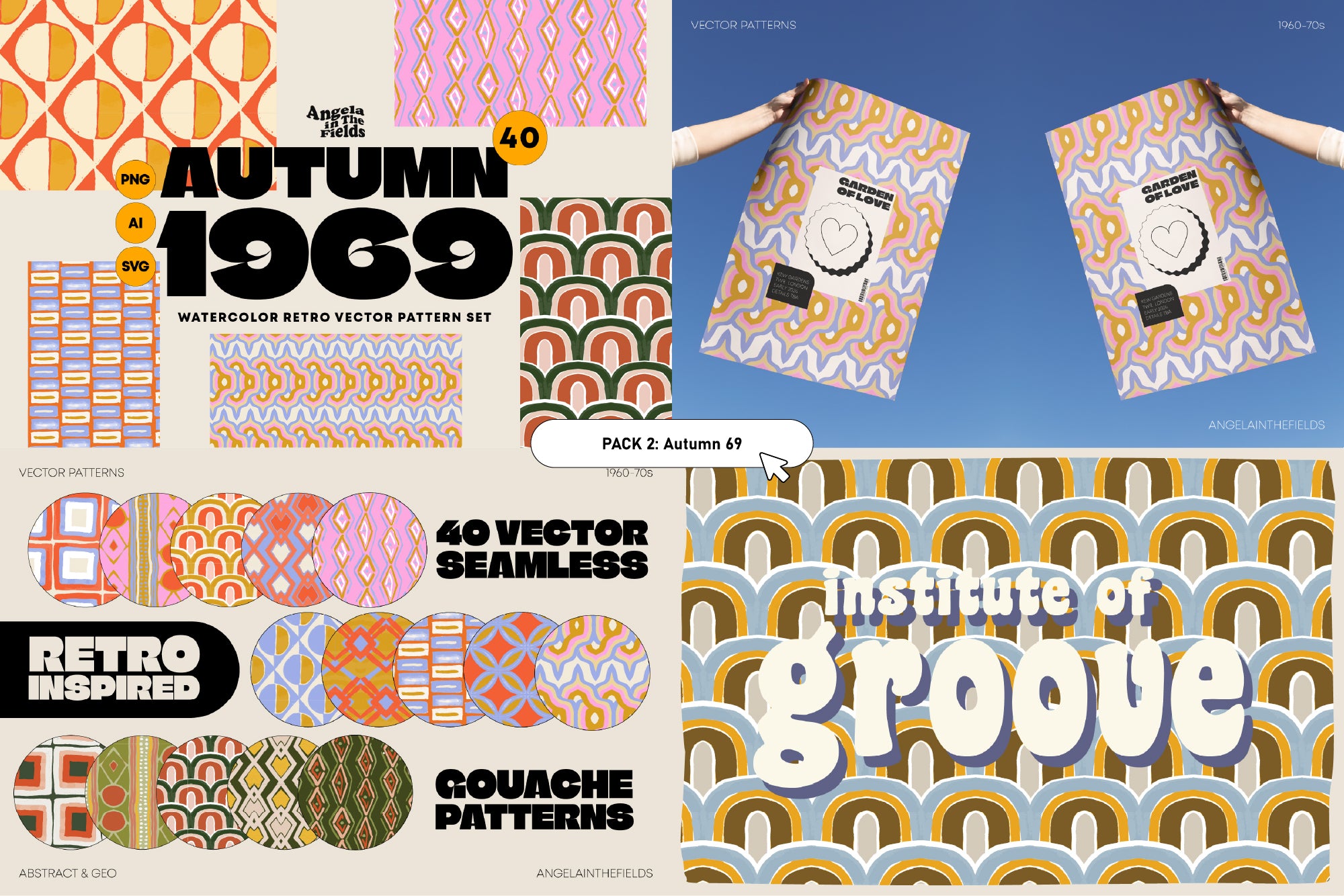 Retro Pattern Library 80% OFF