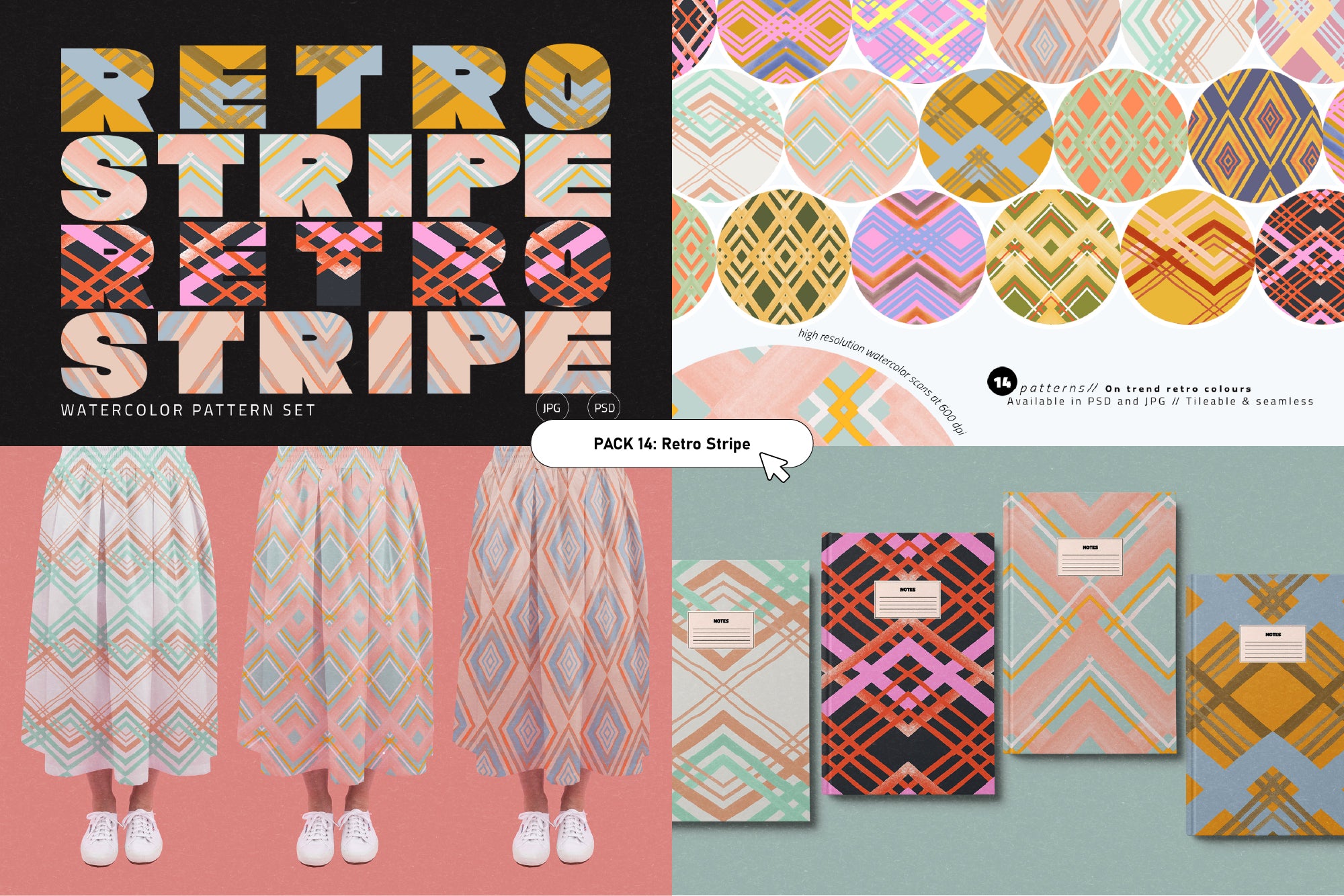 Retro Pattern Library 80% OFF