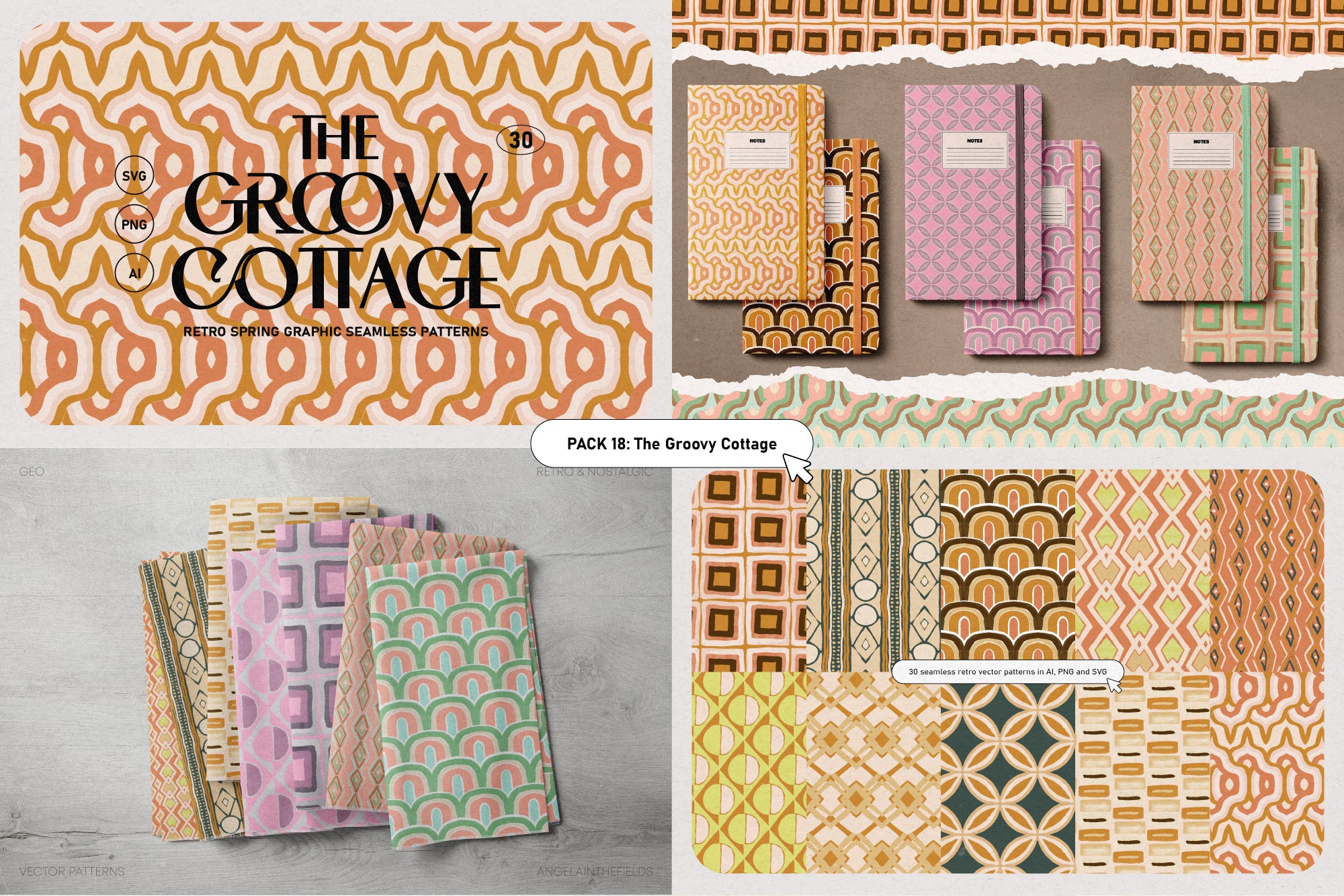 Retro Pattern Library 80% OFF