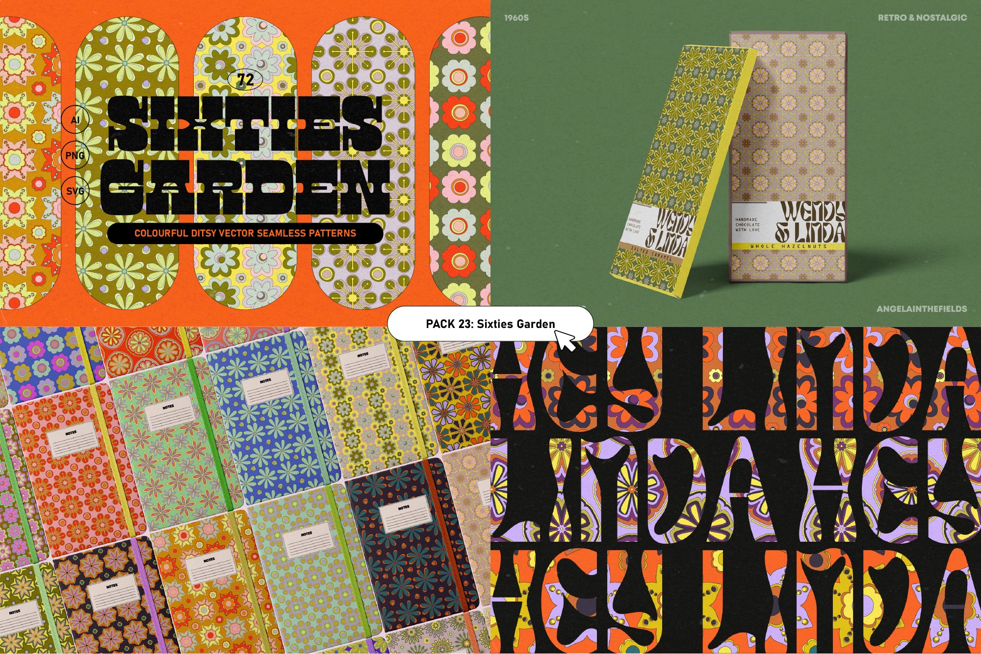 Retro Pattern Library 80% OFF