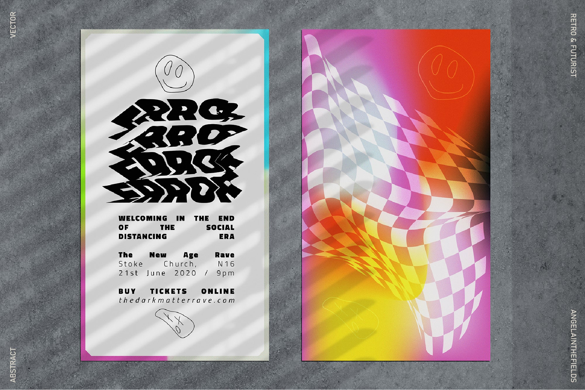Retro 90s Gradients + Bonus Graphics
