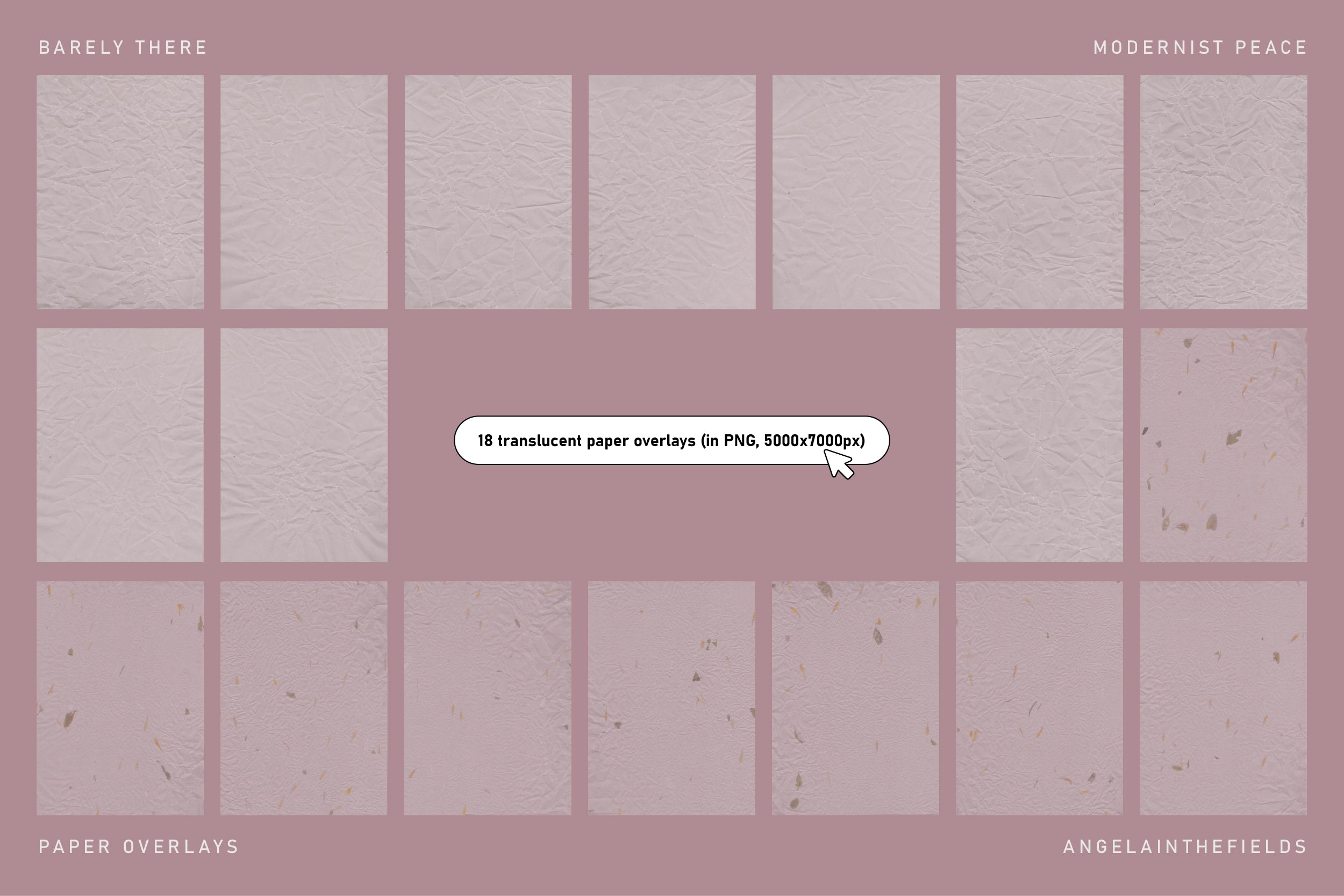 BARELY THERE Minimal Paper Overlays