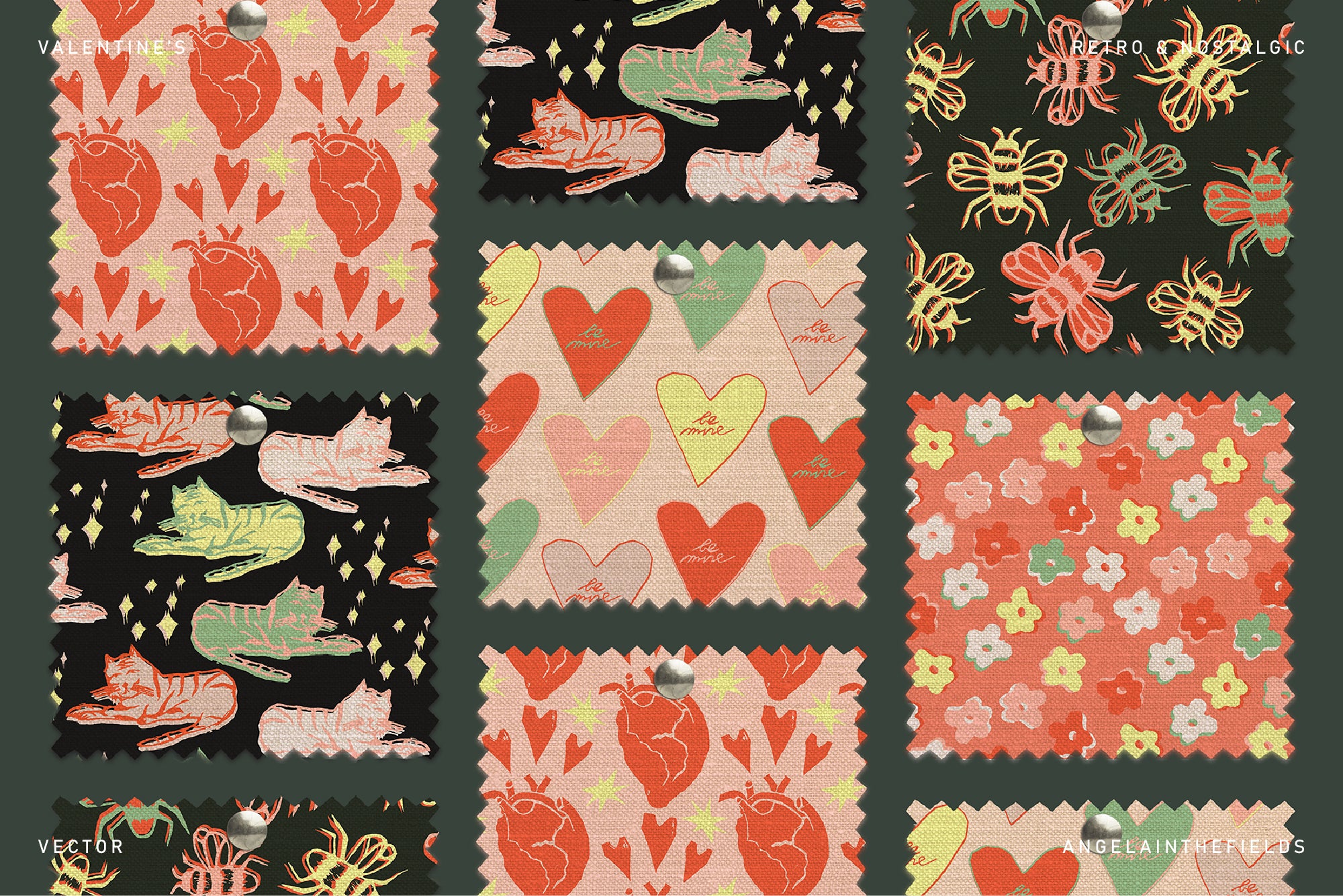 Valentines Vector Pack Birds & Bees