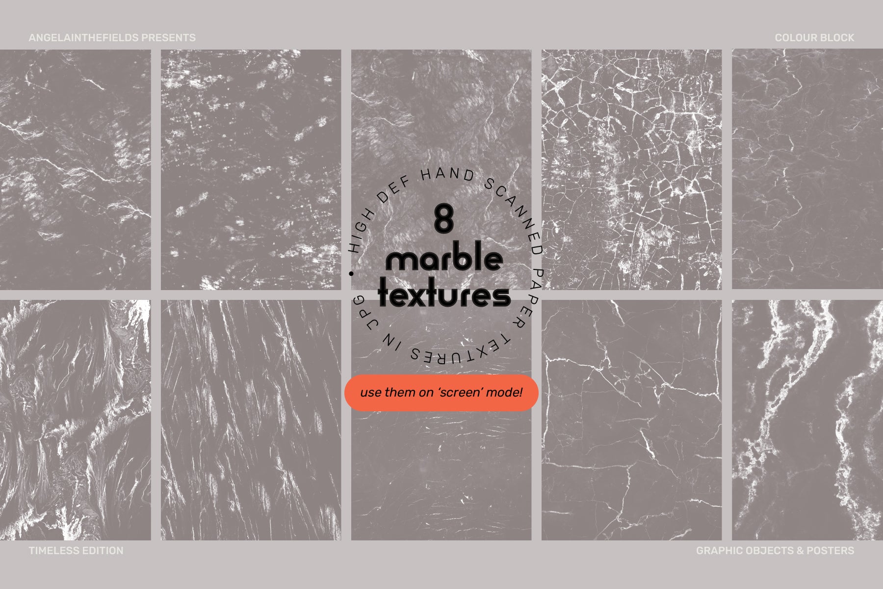 Retro Colour Block Vector Objects