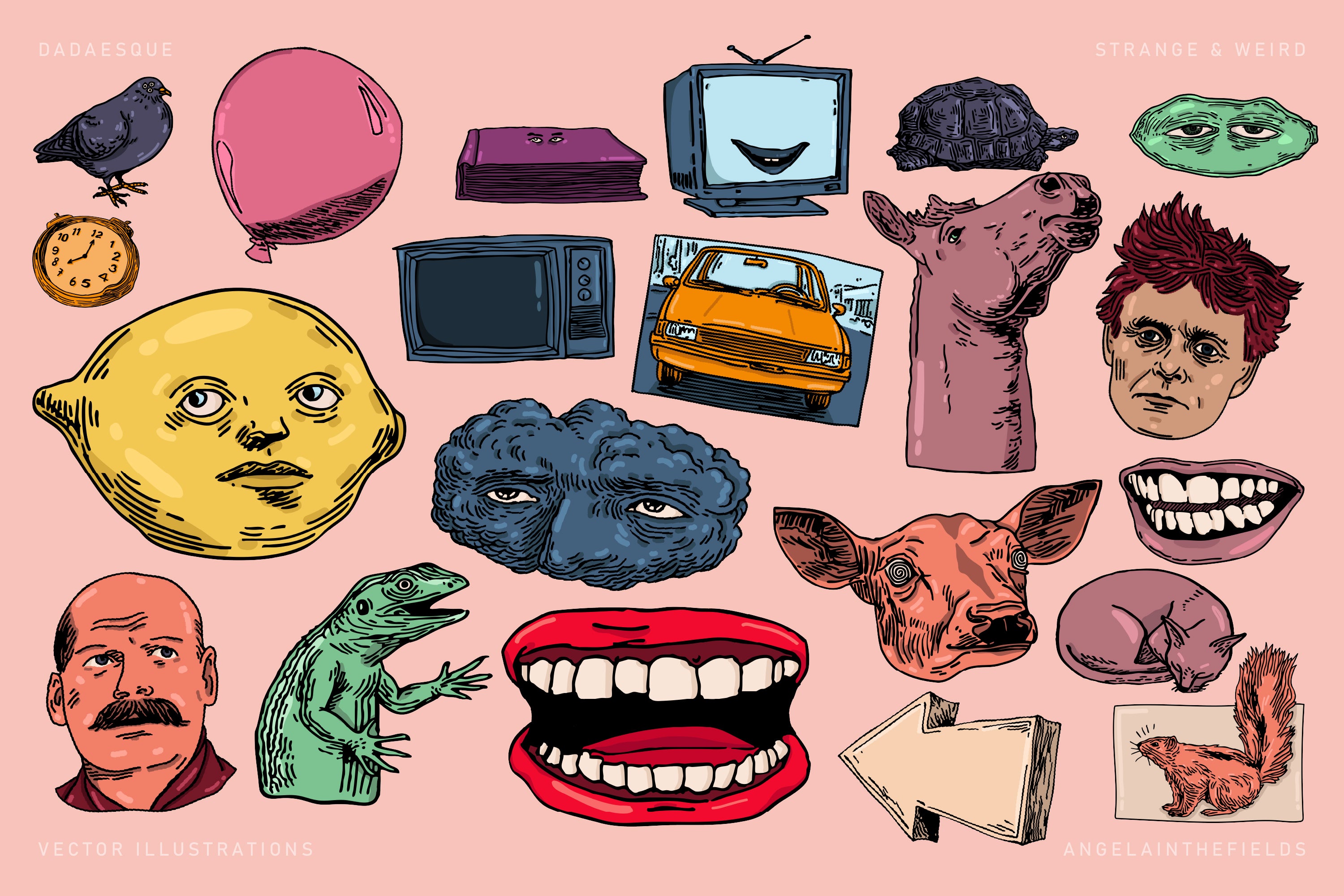 DADAESQUE Vector Icons + Brushes