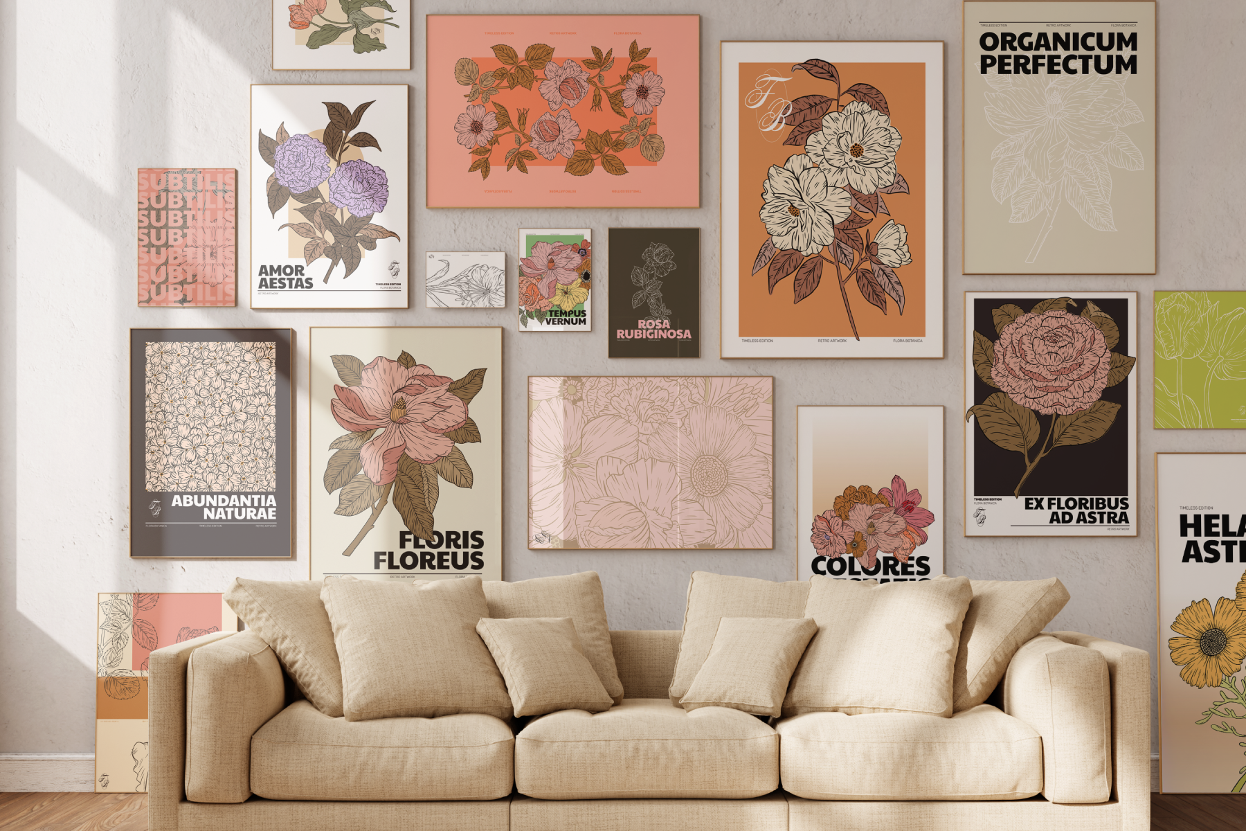 FLORA BOTANICA Vector Illustrations