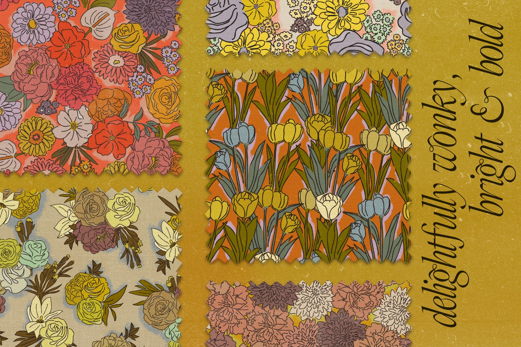 Floral Sketchbook Pattern Set
