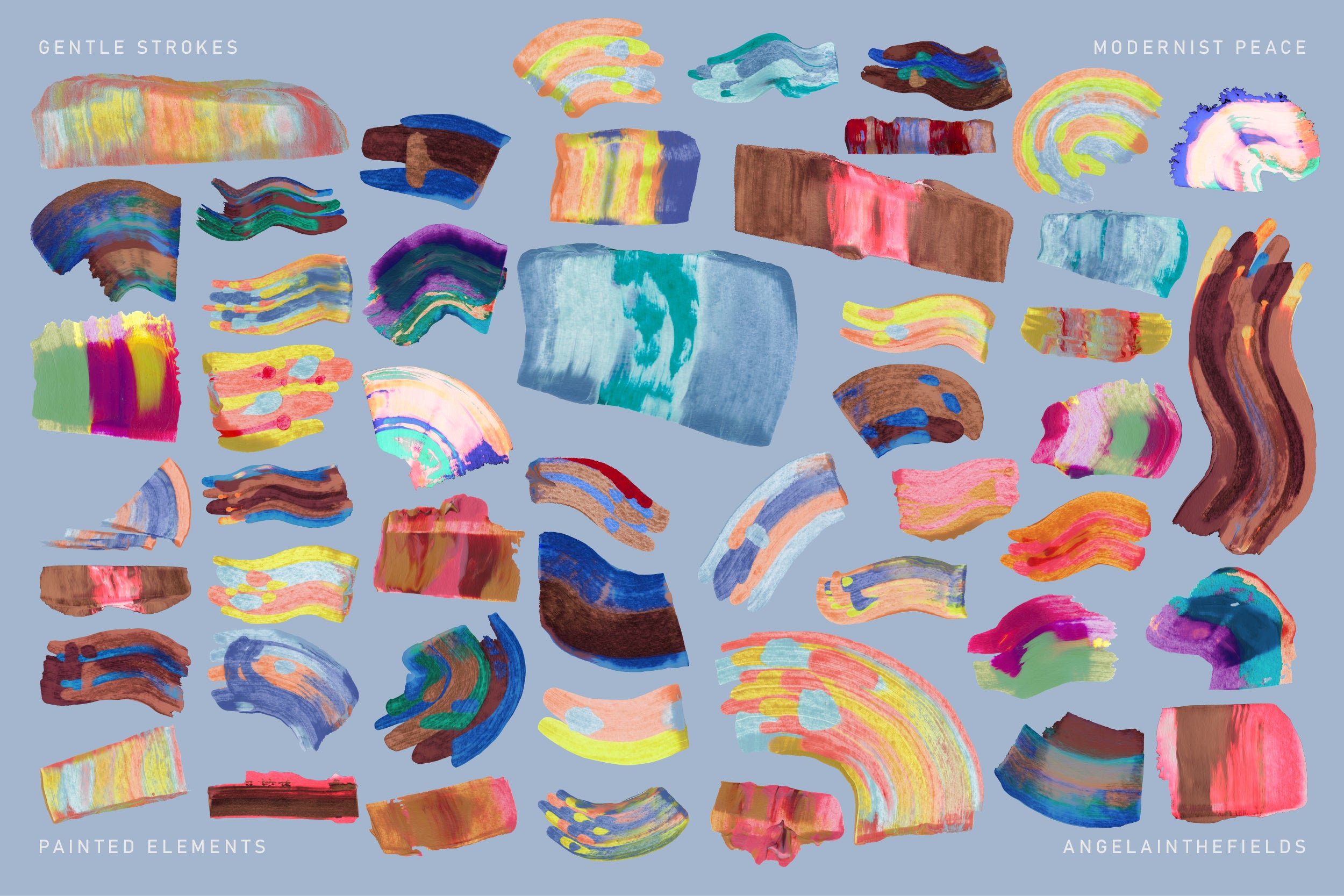 GENTLE STROKES Abstract Elements