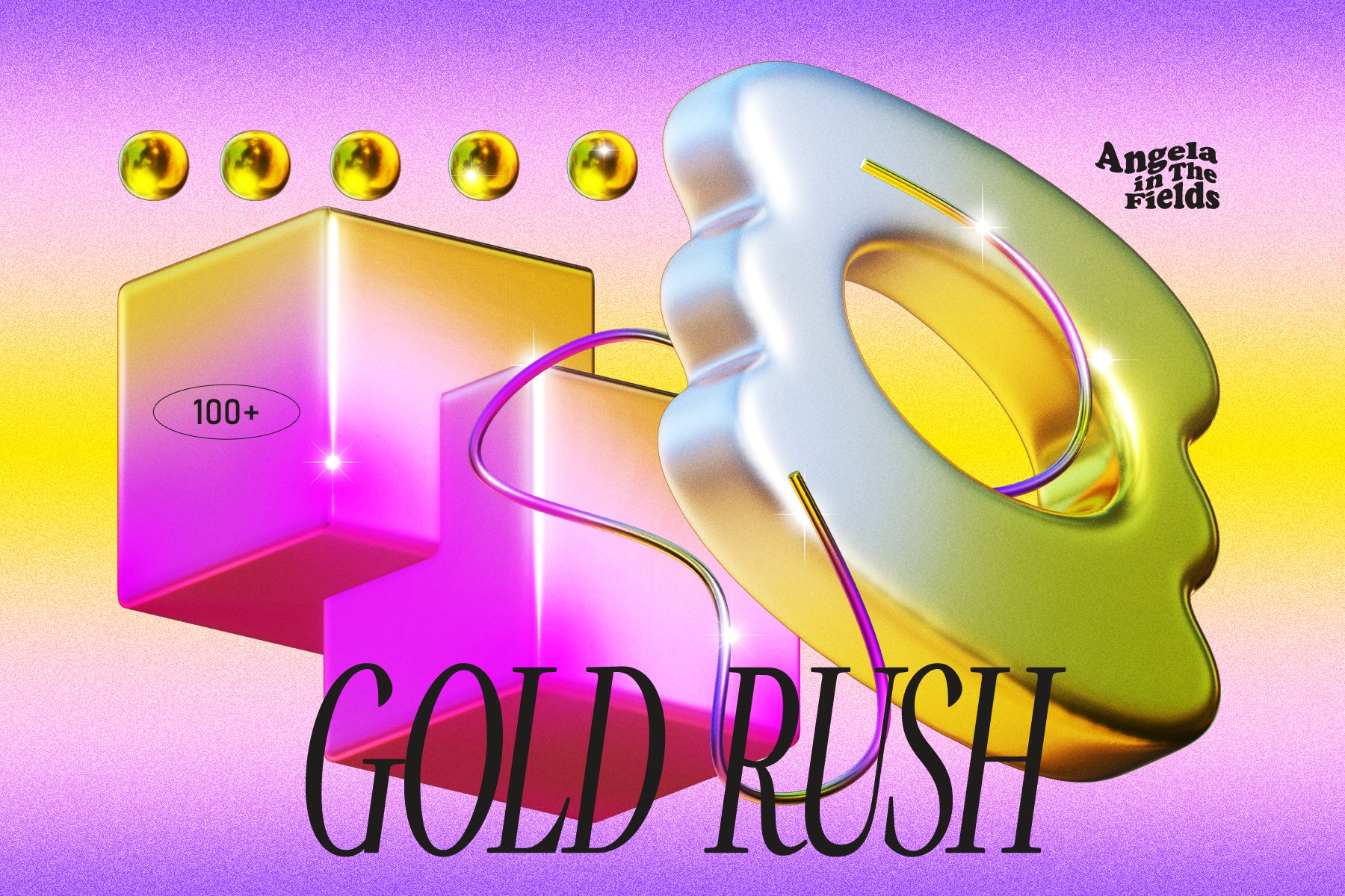 3D GOLD RUSH Objects