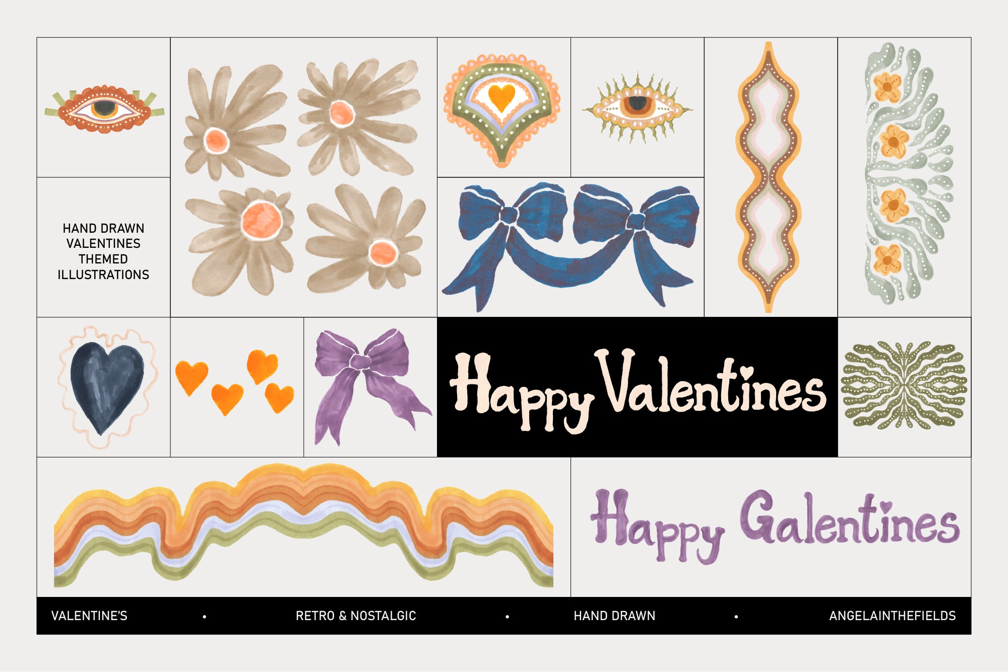 Valentines Retro Set