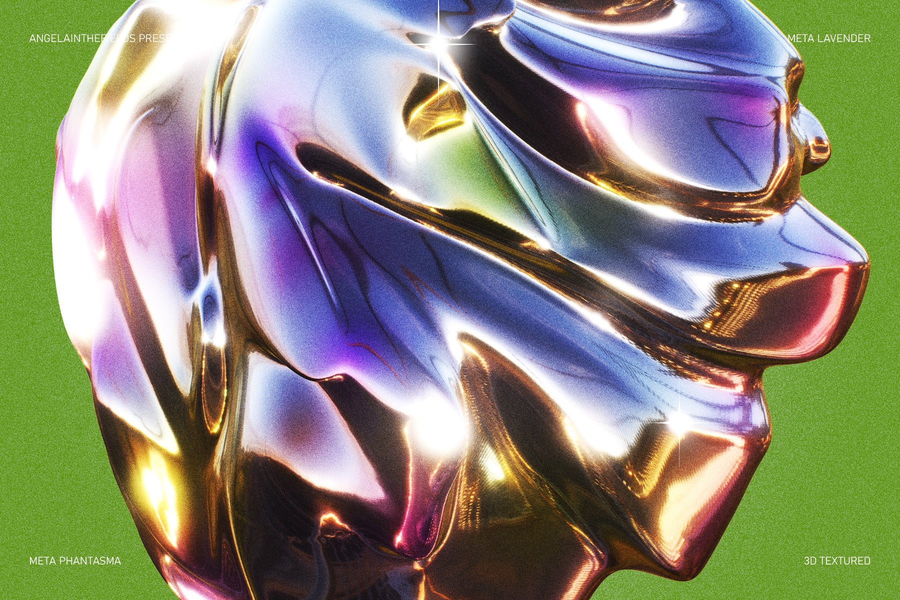 3D META LAVENDER Objects
