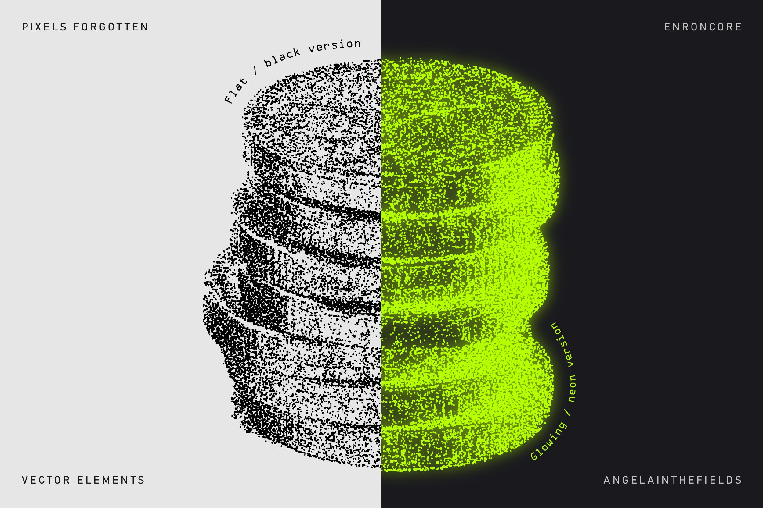 PIXELS FORGOTTEN Vector Elements