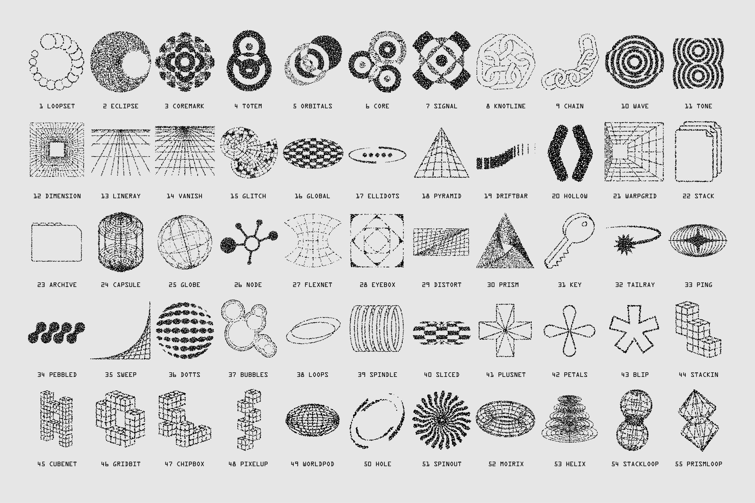 PIXELS FORGOTTEN Vector Elements