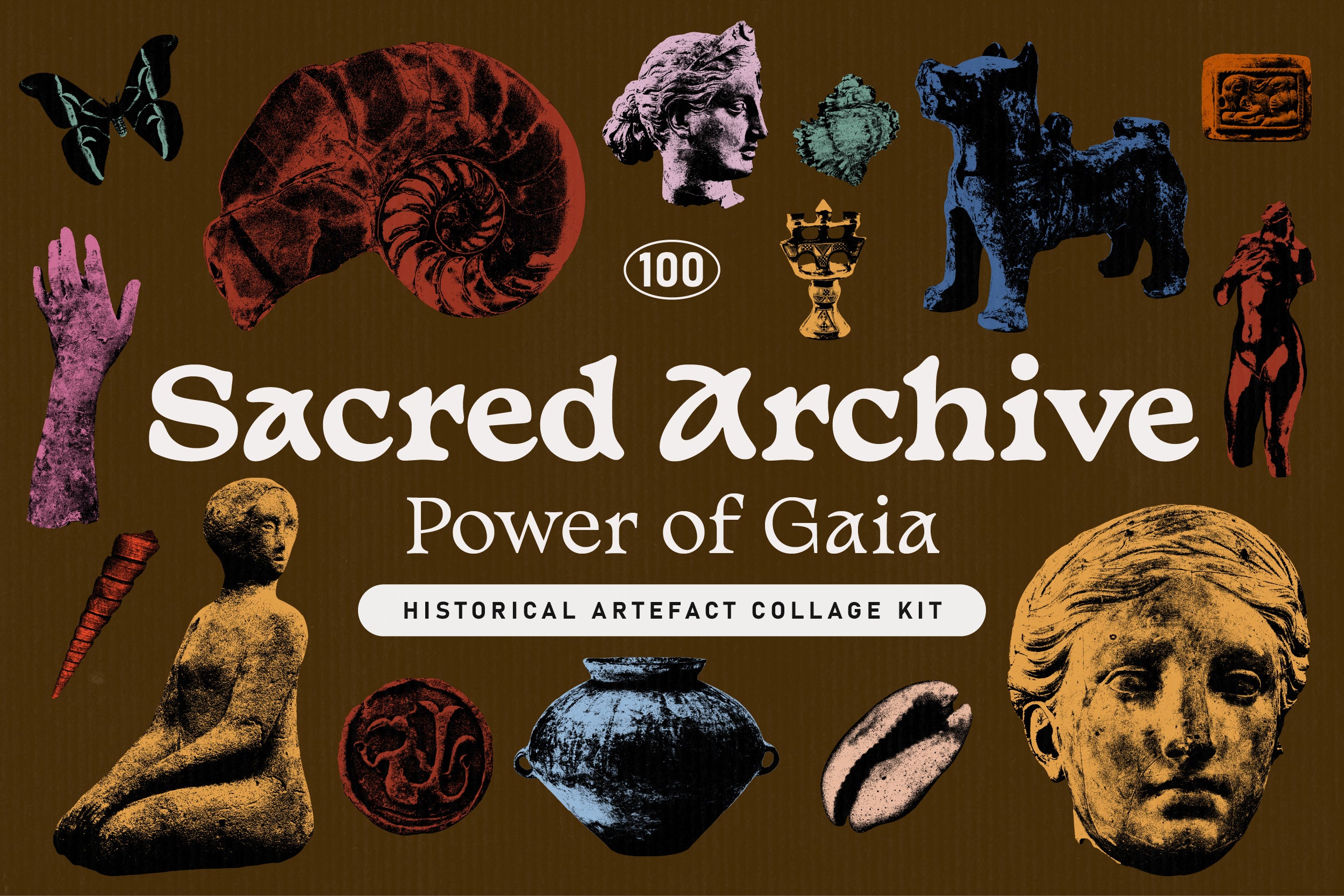 SACRED ARCHIVE Collage Elements