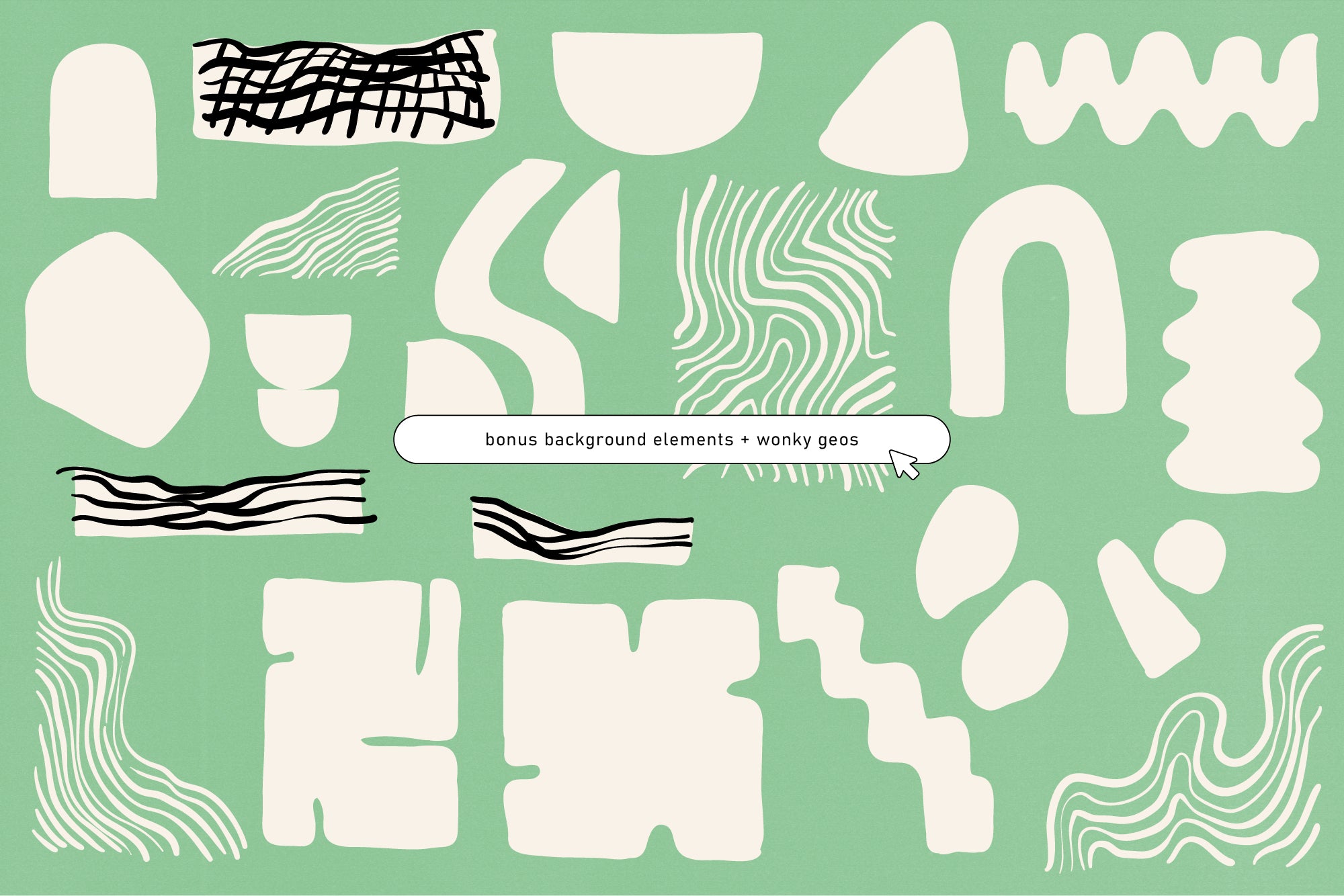 Brushed Spring Floral Vector Clipart