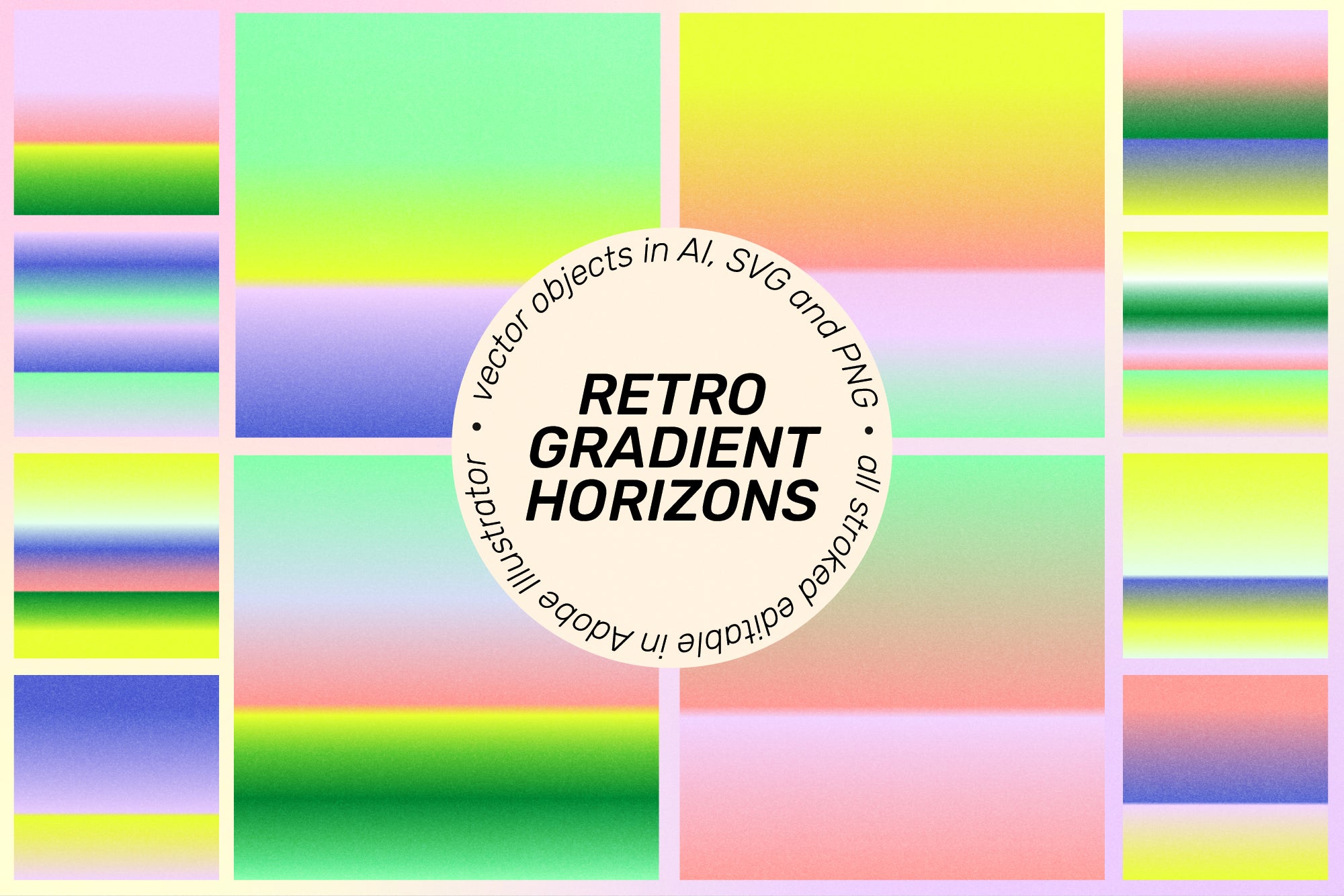 SuperSpectiva Retro Geo Clipart