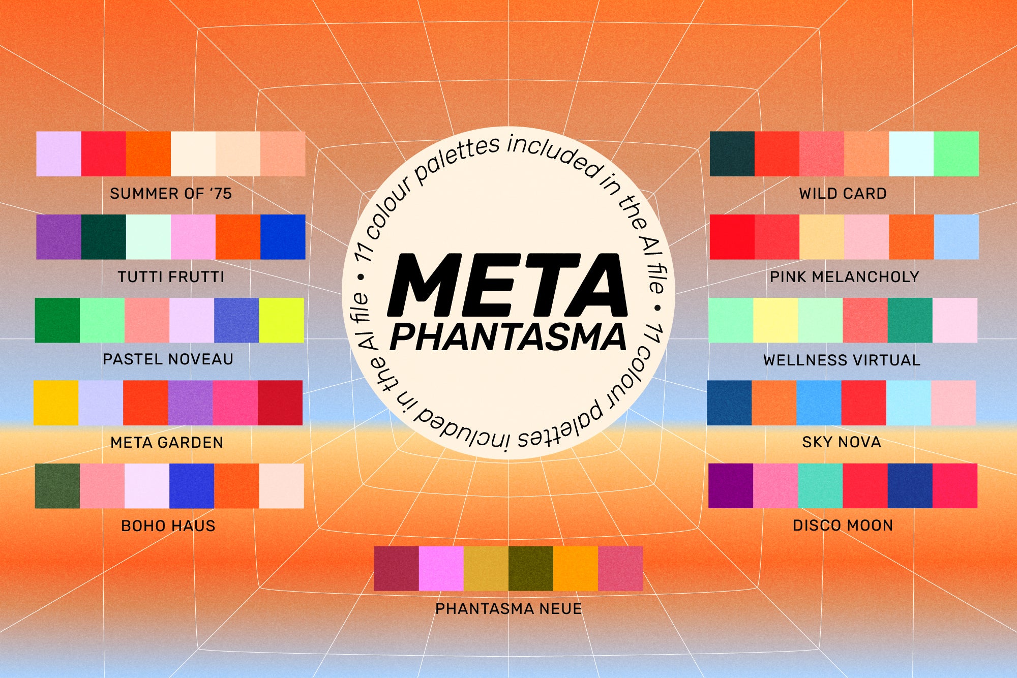 SuperSpectiva Retro Geo Clipart