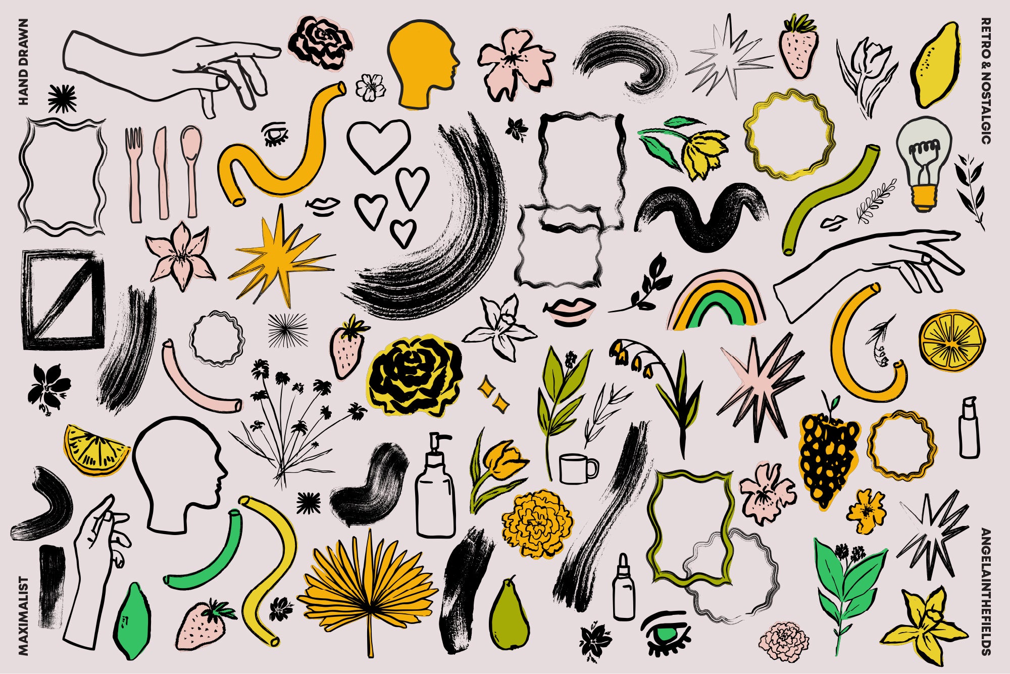 Spring Wellness Patterns + Elements