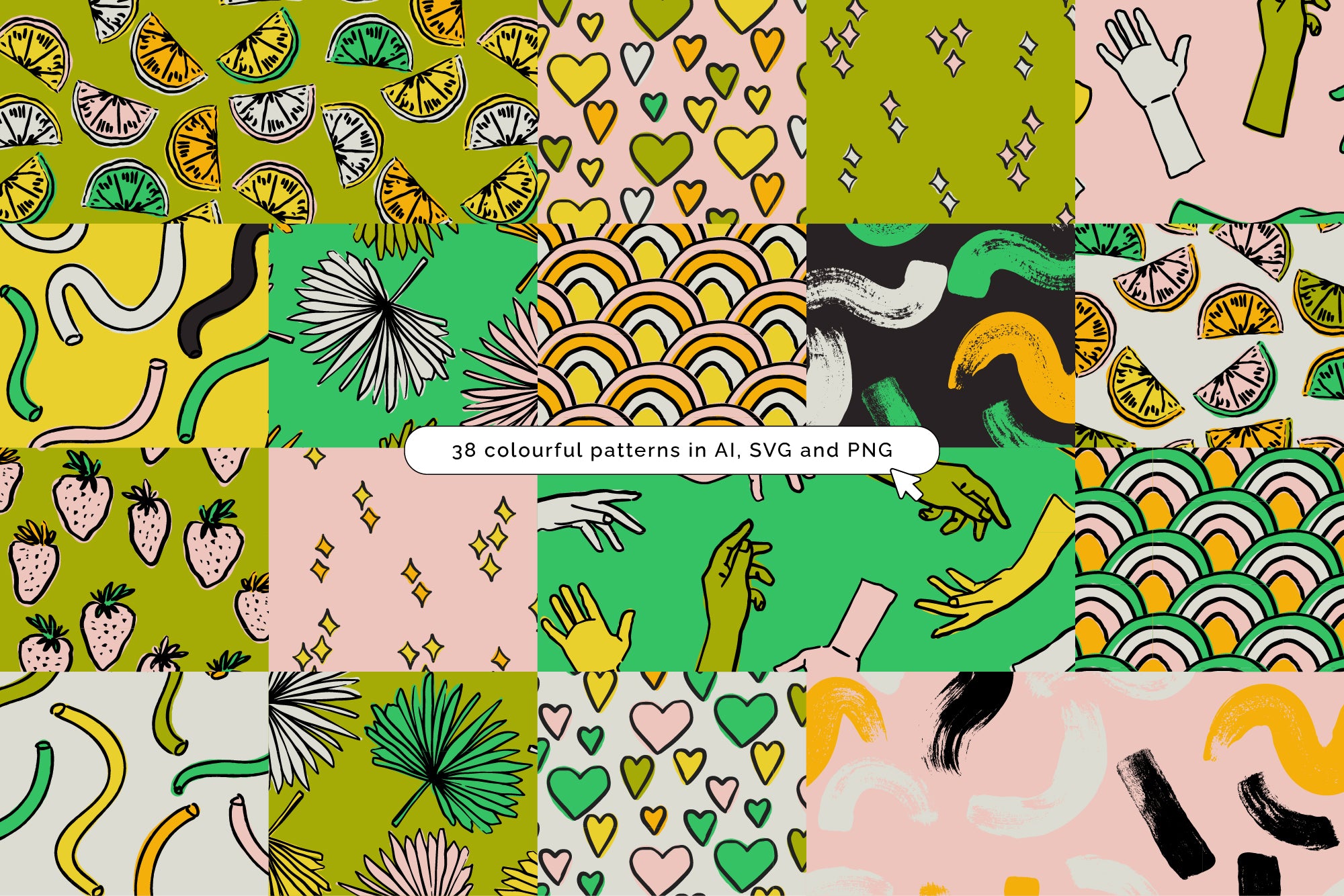Spring Wellness Patterns + Elements