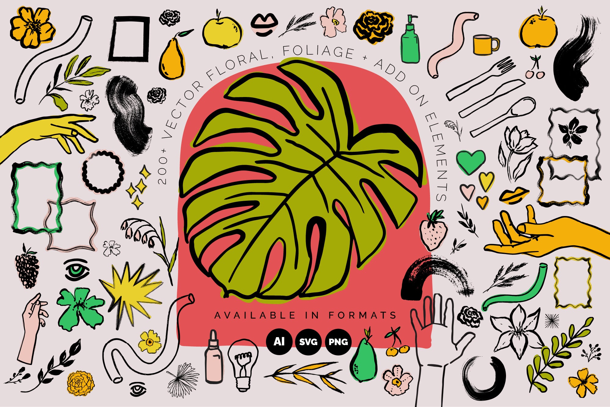 Spring Wellness Patterns + Elements