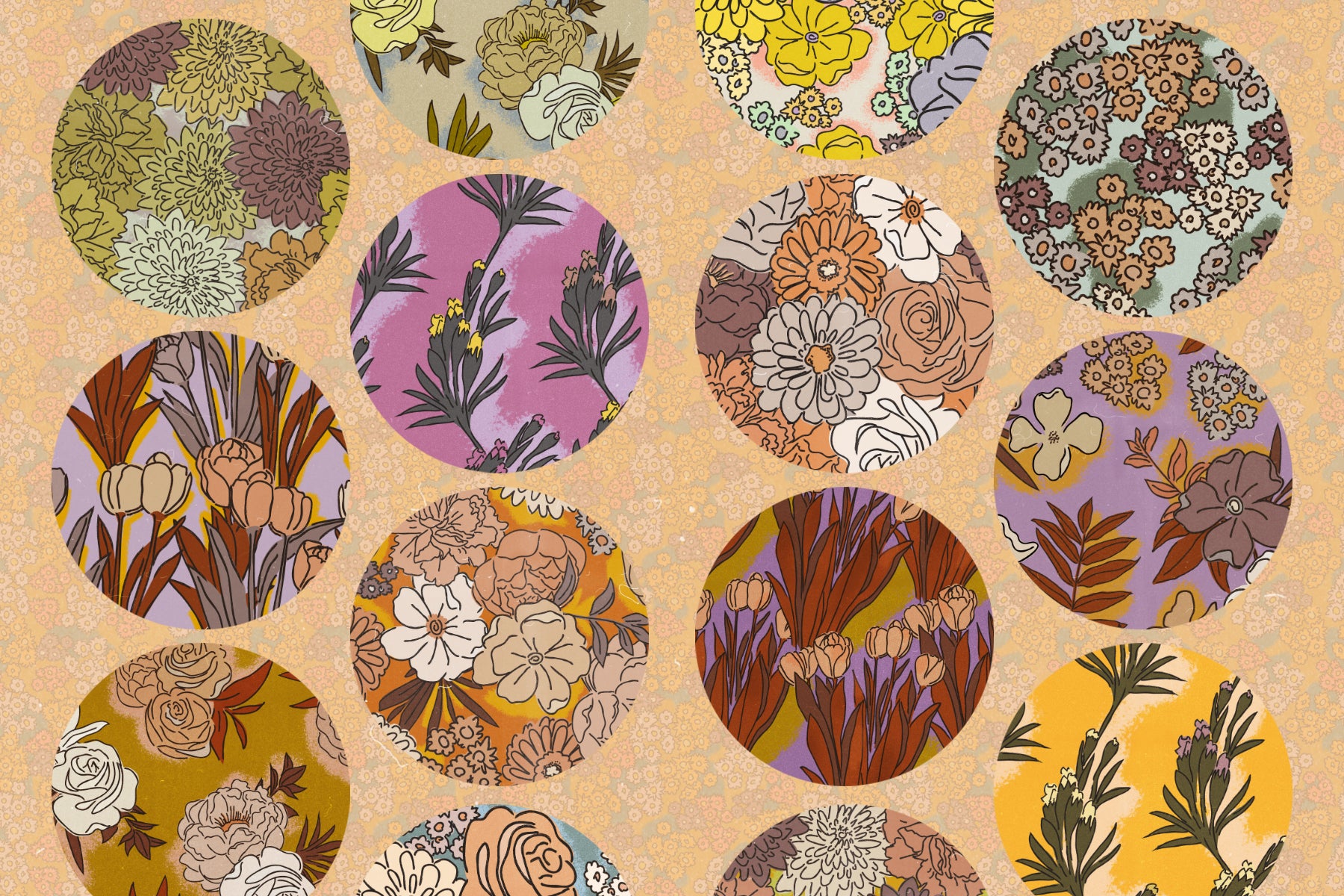Floral Sketchbook Pattern Set