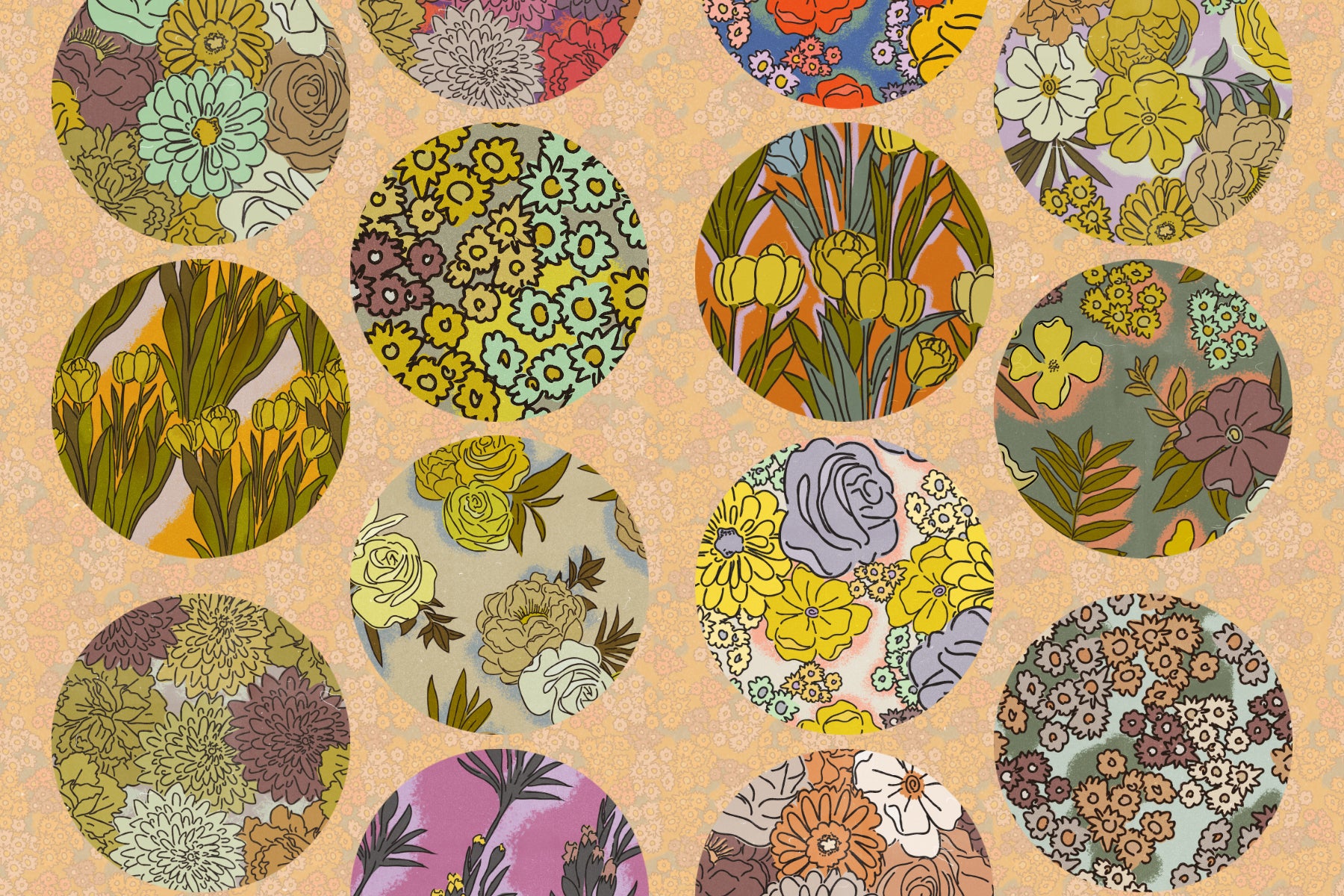 Floral Sketchbook Pattern Set