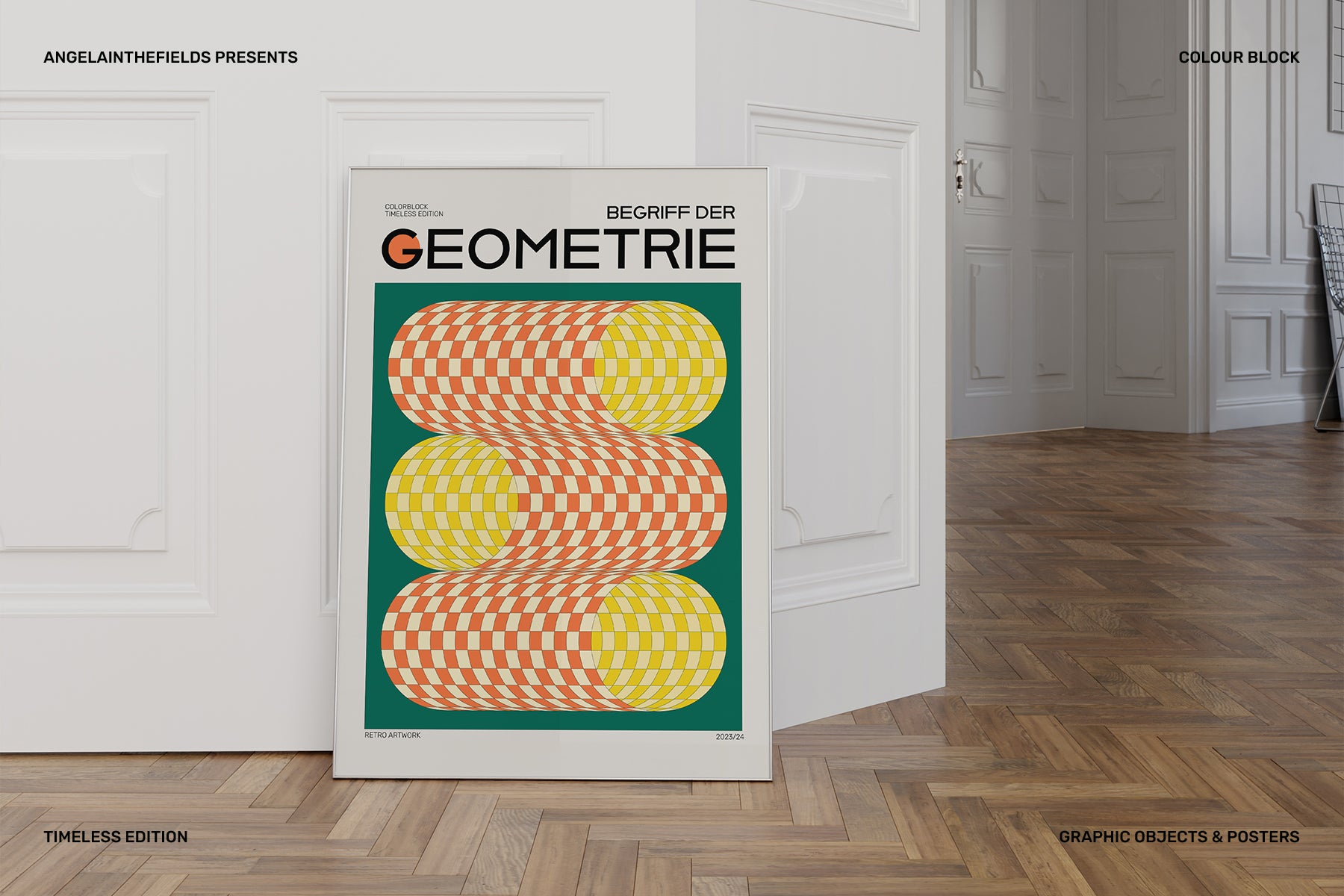 Retro Colour Block Vector Objects