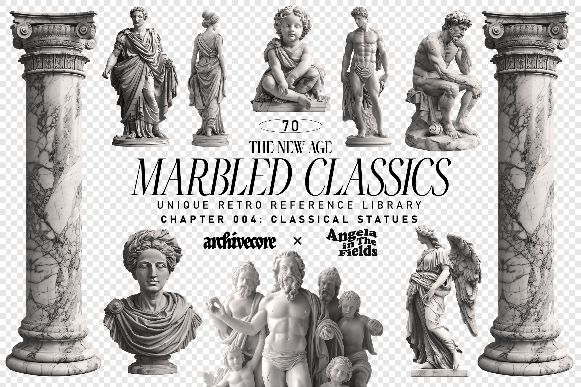 MARBLED CLASSICS Vintage Graphics