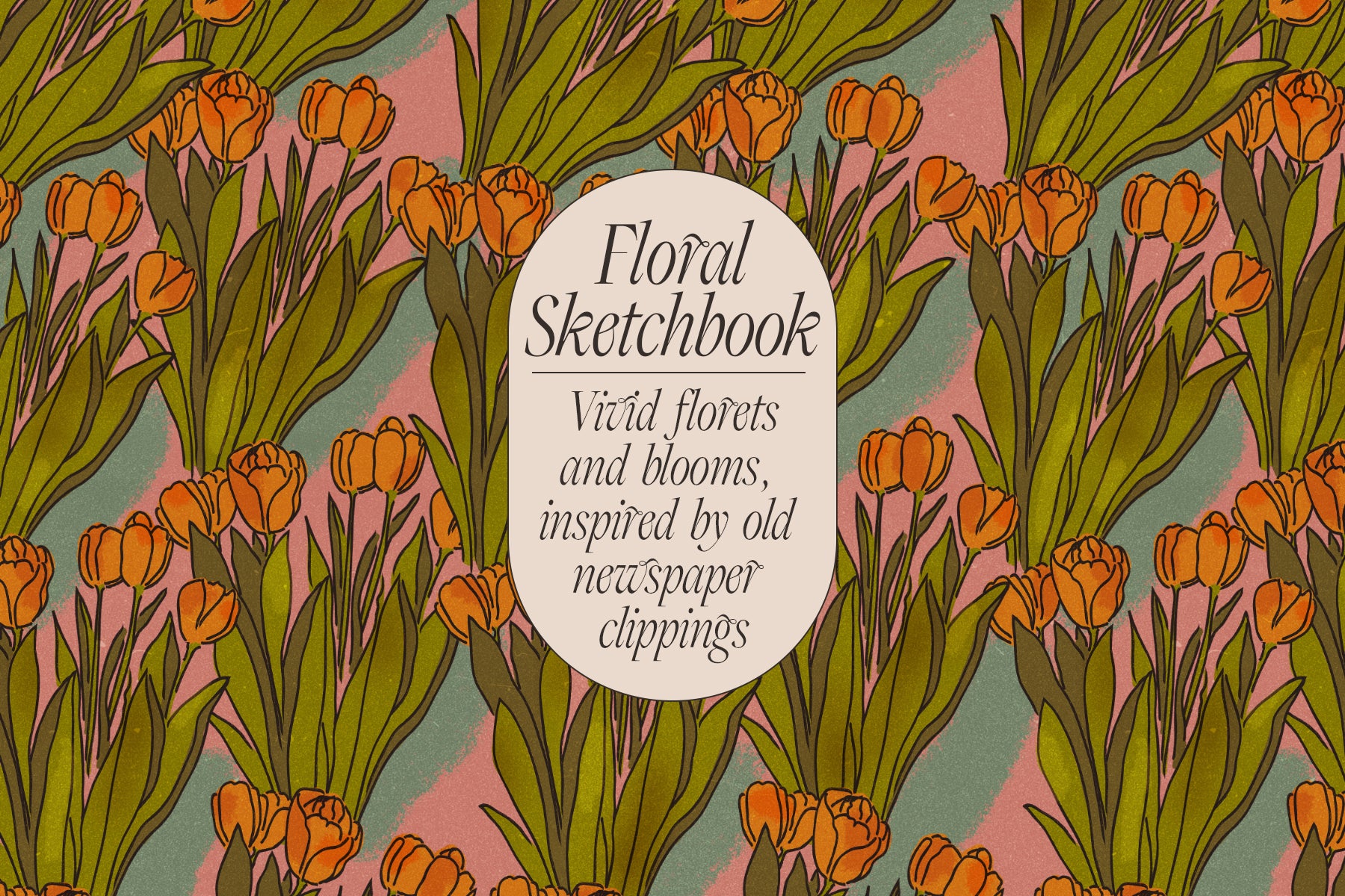 Floral Sketchbook Pattern Set