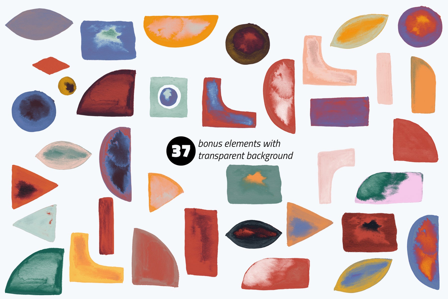 Watercolor Retrometric Pattern Pack