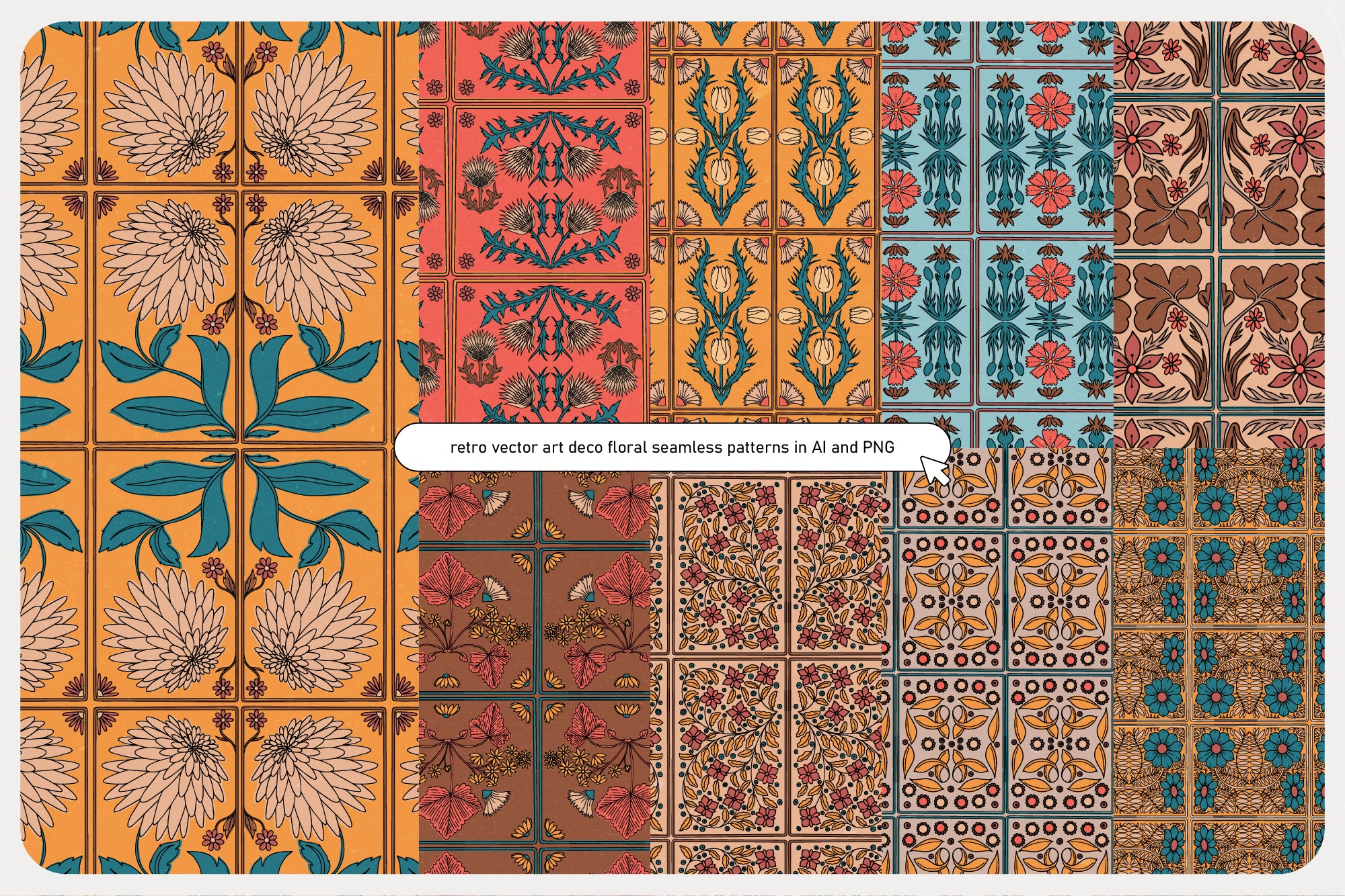 ArtDeco Floral Patterns