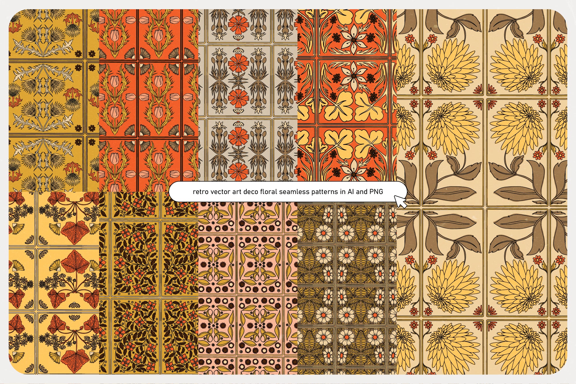ArtDeco Floral Patterns