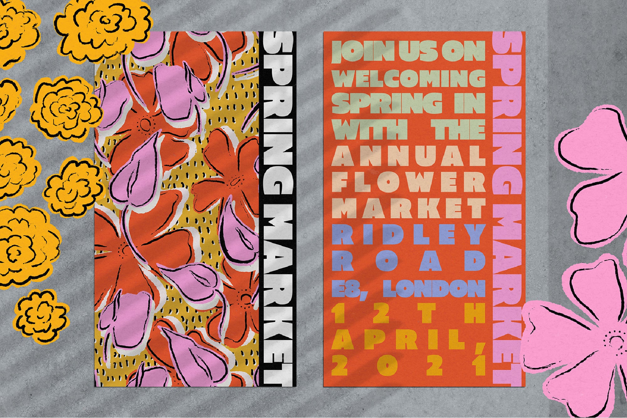 Spring Summer Floral Pattern Set