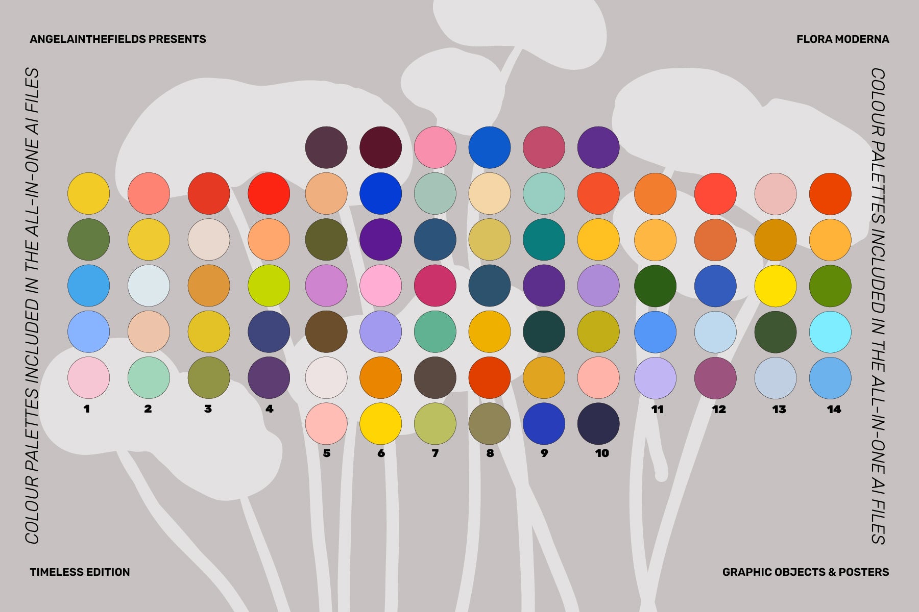 300+ Flora Moderna Vector Clipart