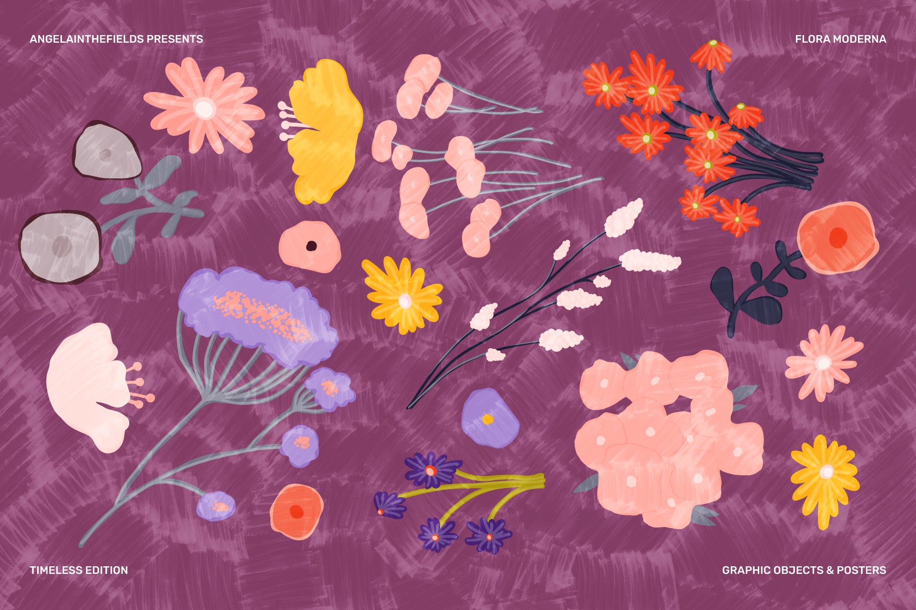 300+ Flora Moderna Vector Clipart