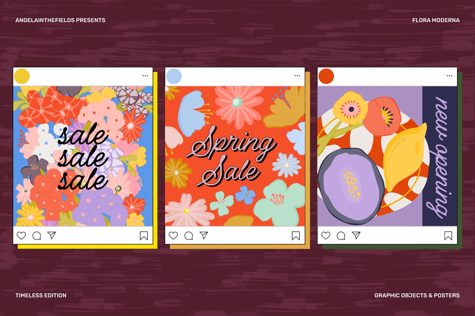 300+ Flora Moderna Vector Clipart