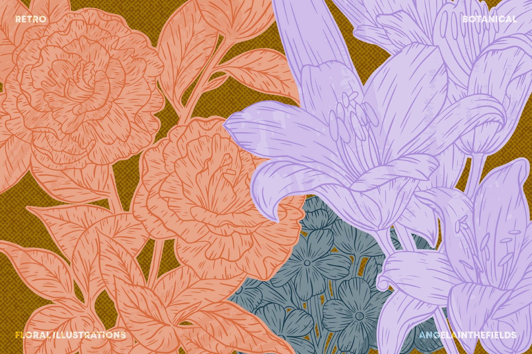 Flora Romantica Vector Florals