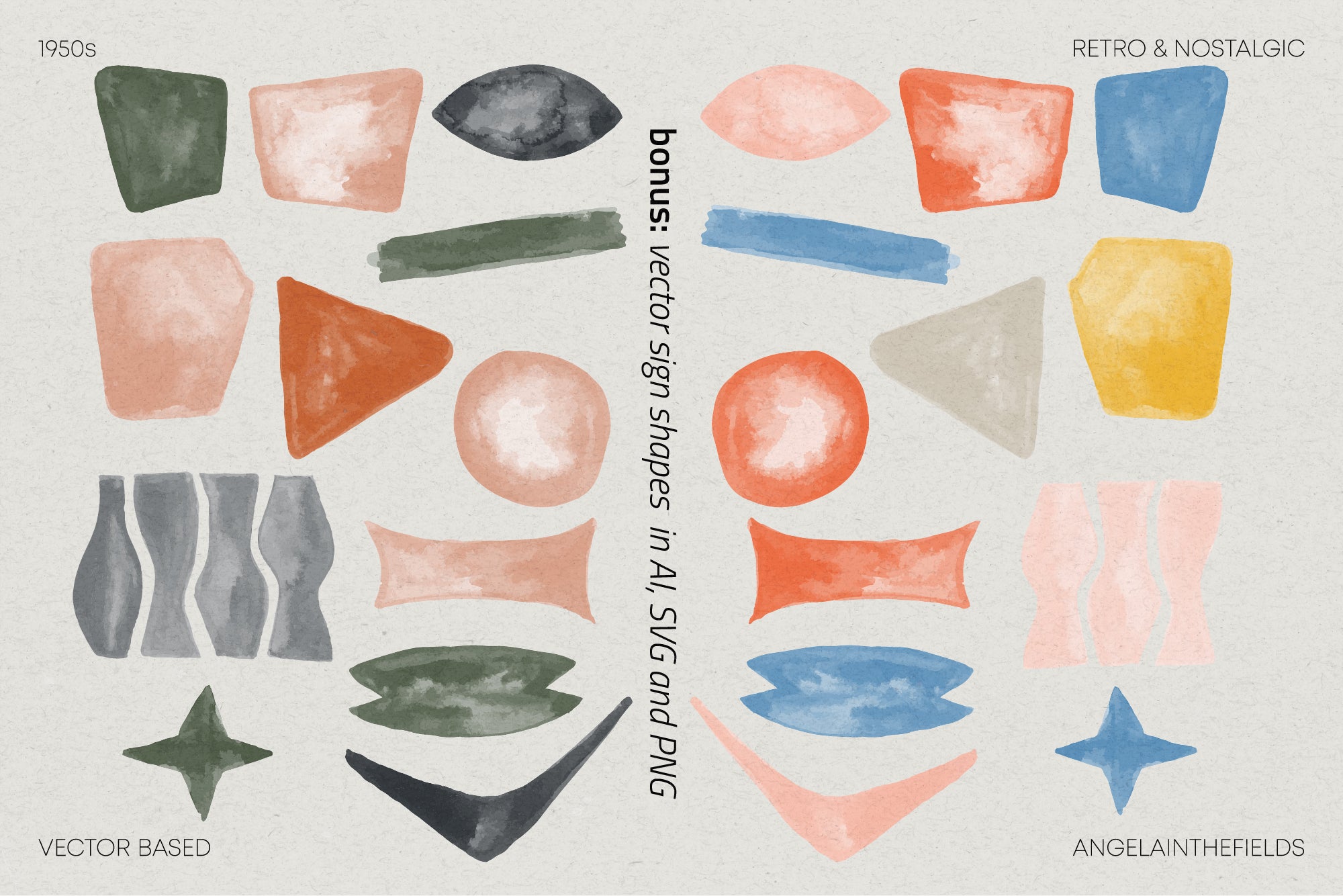 Mid Century Wonky Patterns