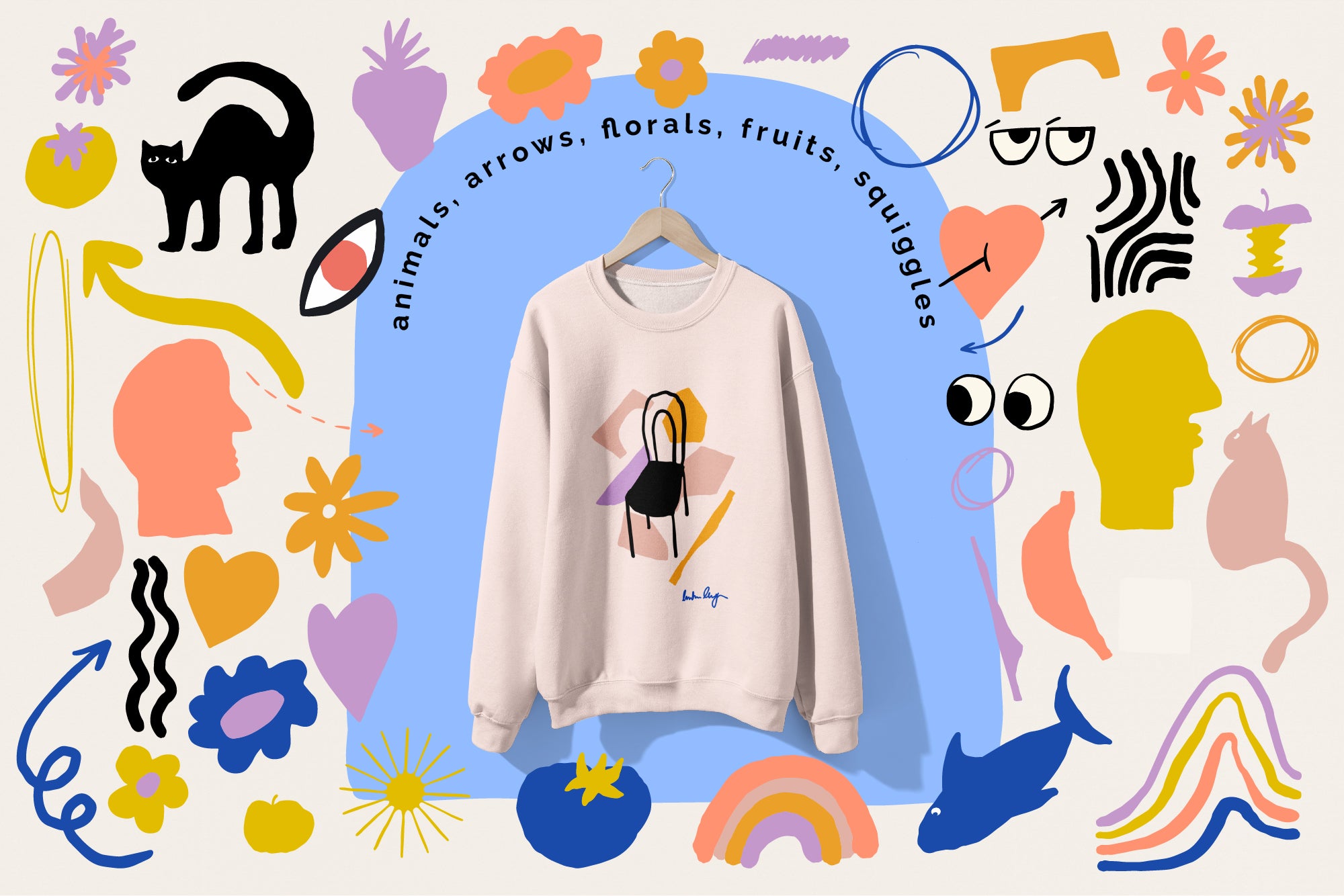 Naive Art Clipart + Posters