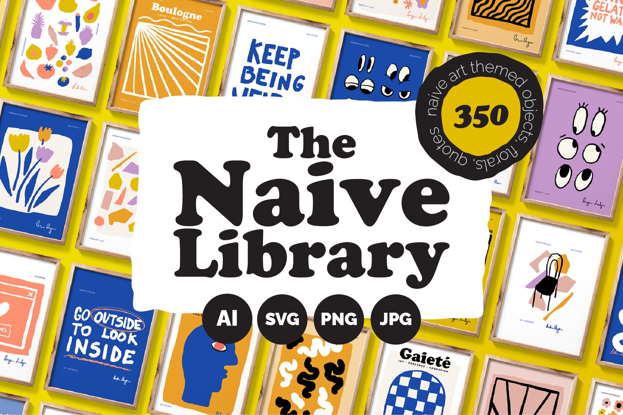 Naive Art Clipart + Posters