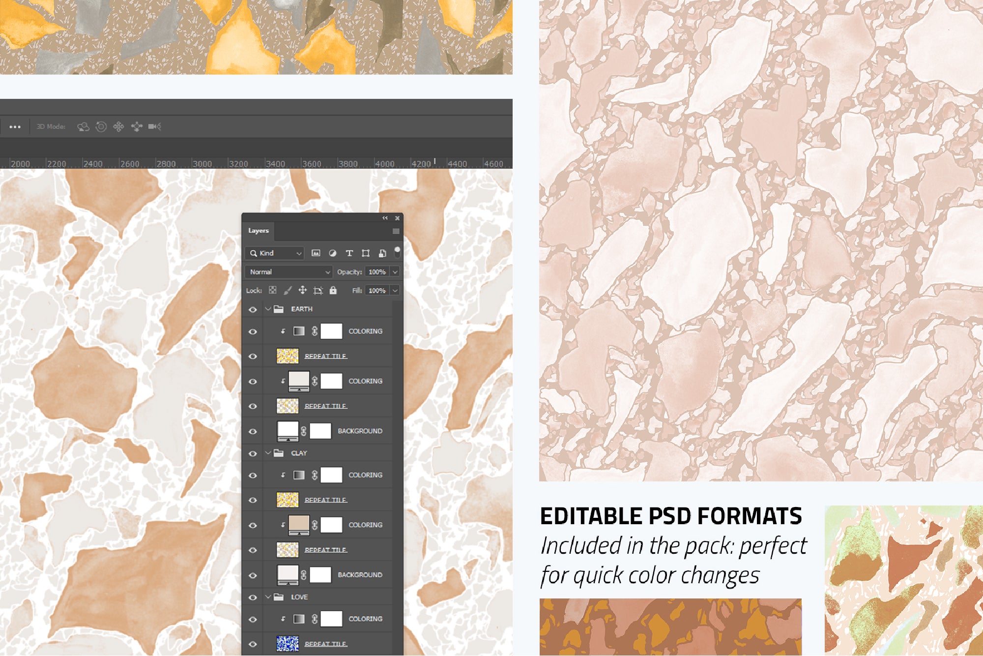Neutral Terrazzo Set