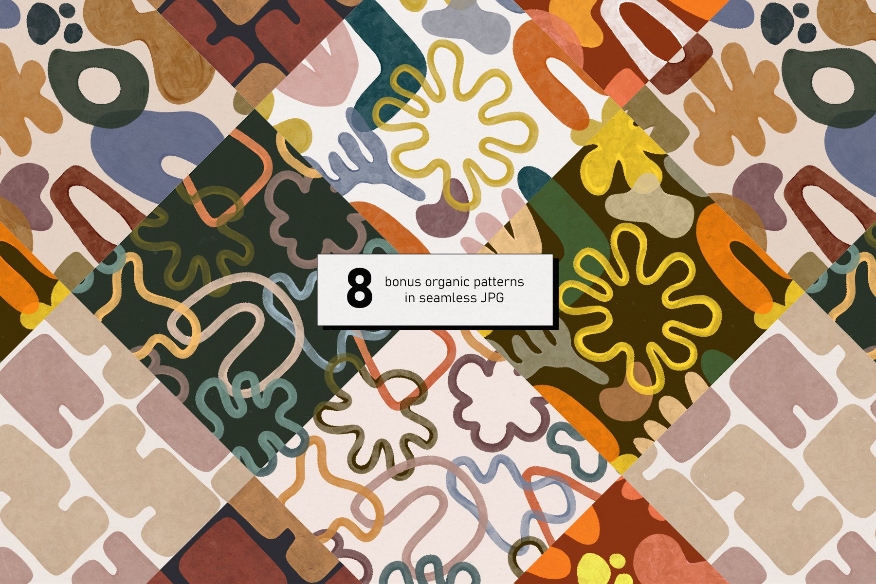 Gouache Organic Shapes + Patterns