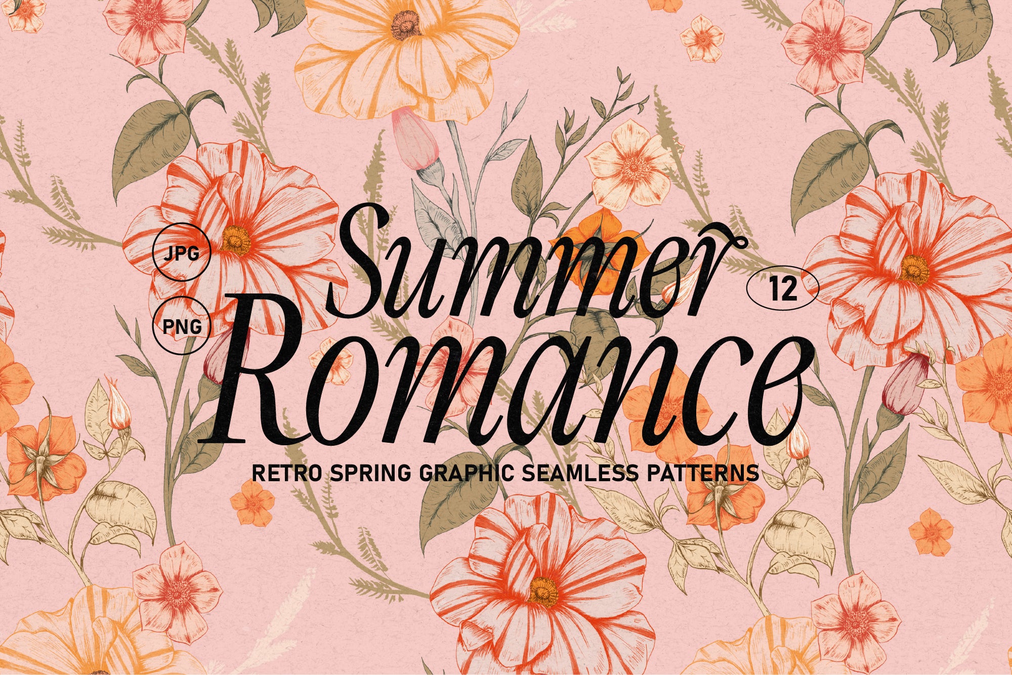 Vintage Botanical Seamless Patterns