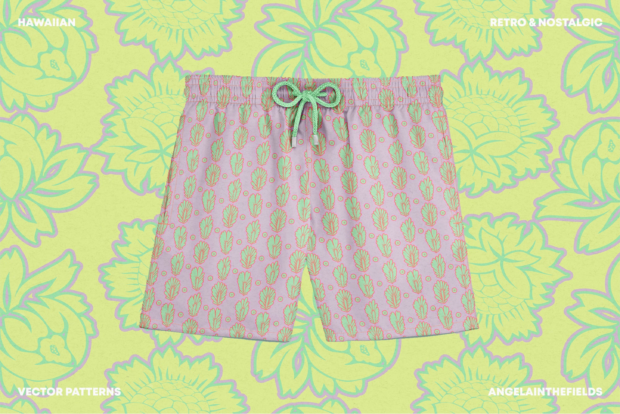 Vintage Hawaiian Vector Patterns