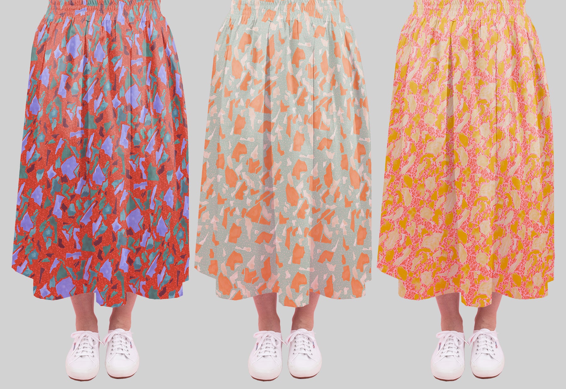 Retro Terrazzo Pattern Set