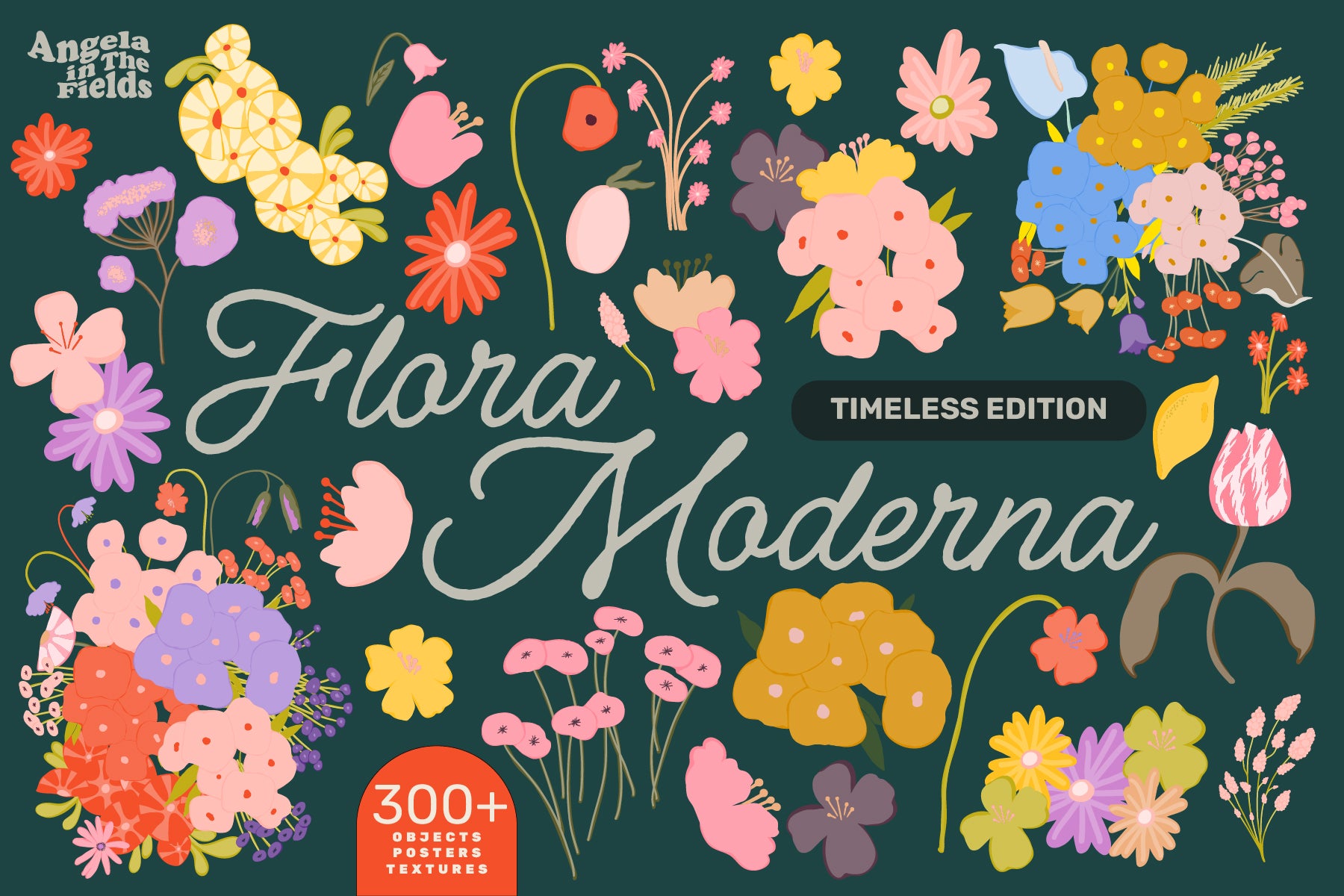 300+ Flora Moderna Vector Clipart