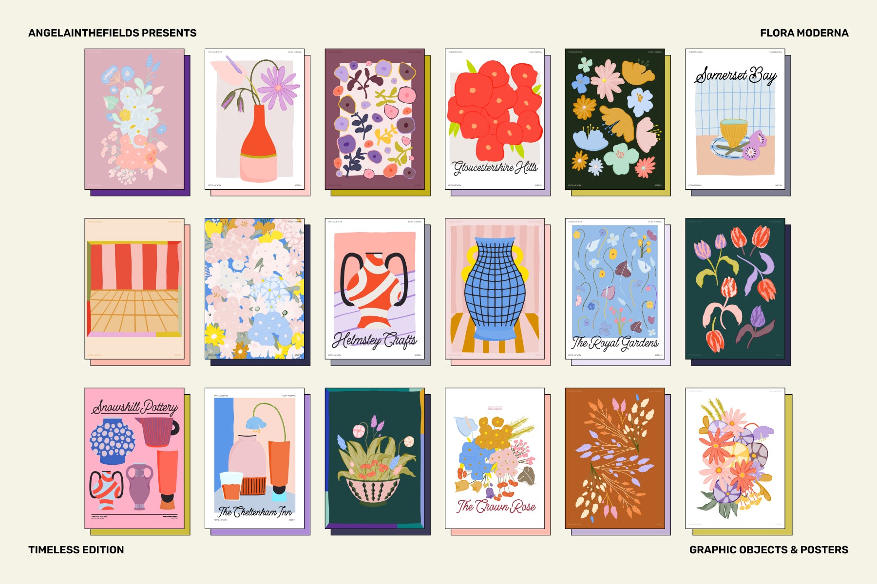 300+ Flora Moderna Vector Clipart